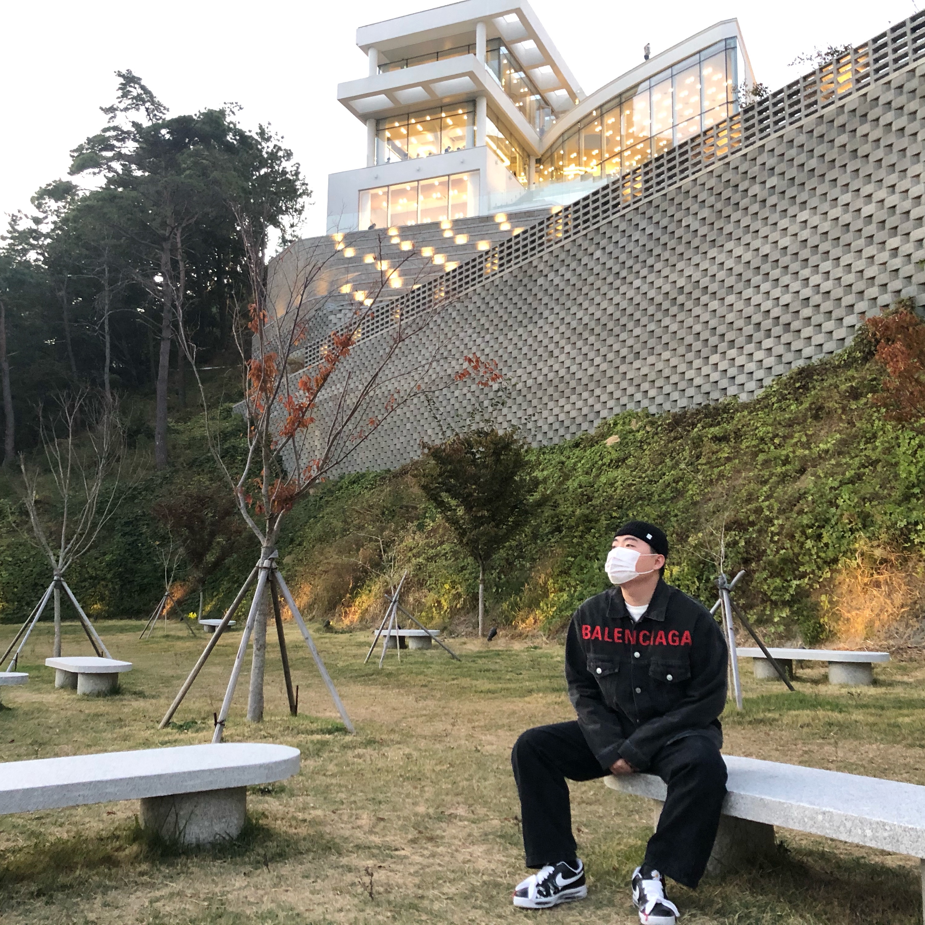 Nike x Peaceminusone Air Force 1 Low Para-Noise 착용 스타일