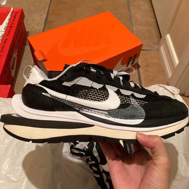 Nike x Sacai VaporWaffle Black White 착용 스타일