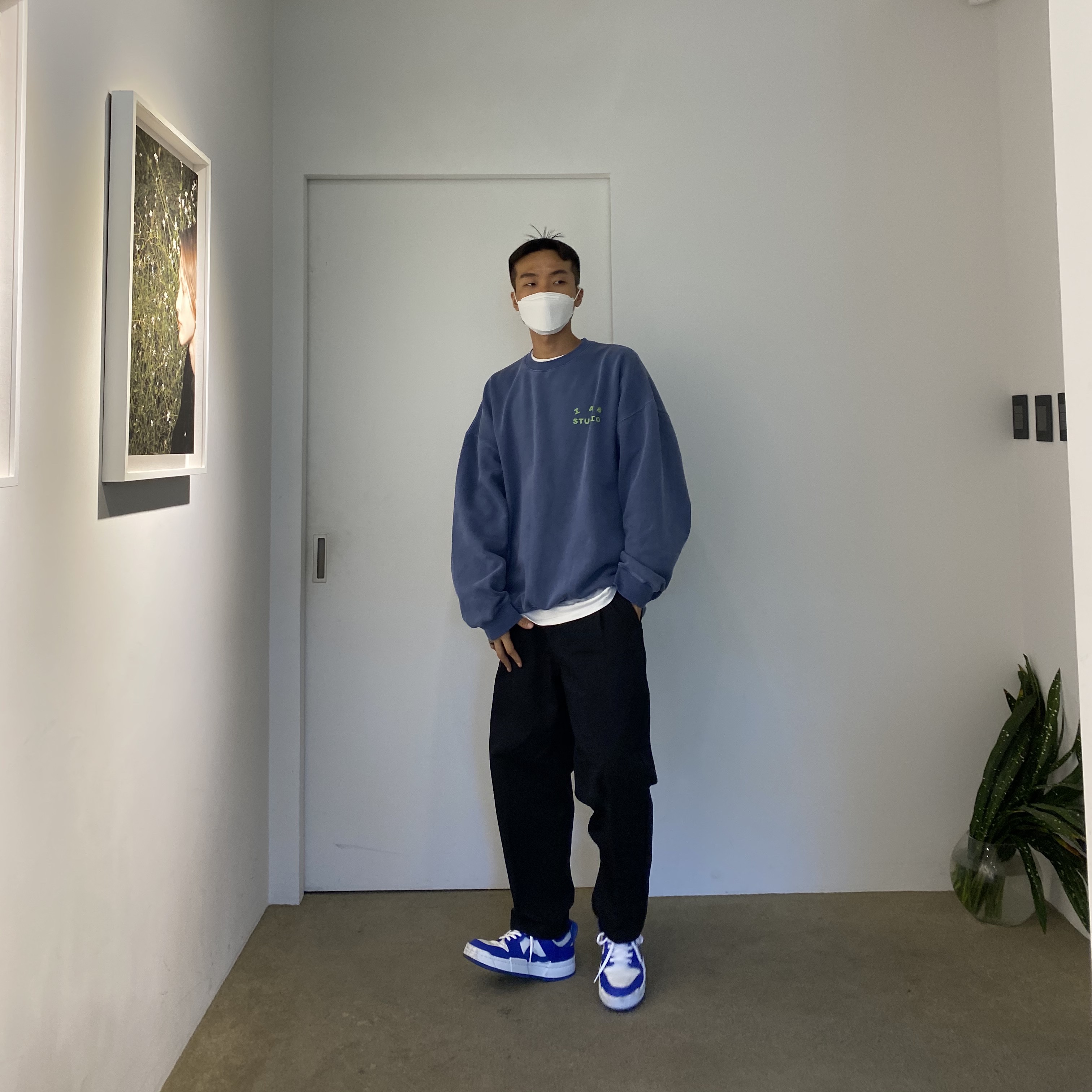 (W) Nike Dunk Low Disrupt Game Royal 착용 스타일