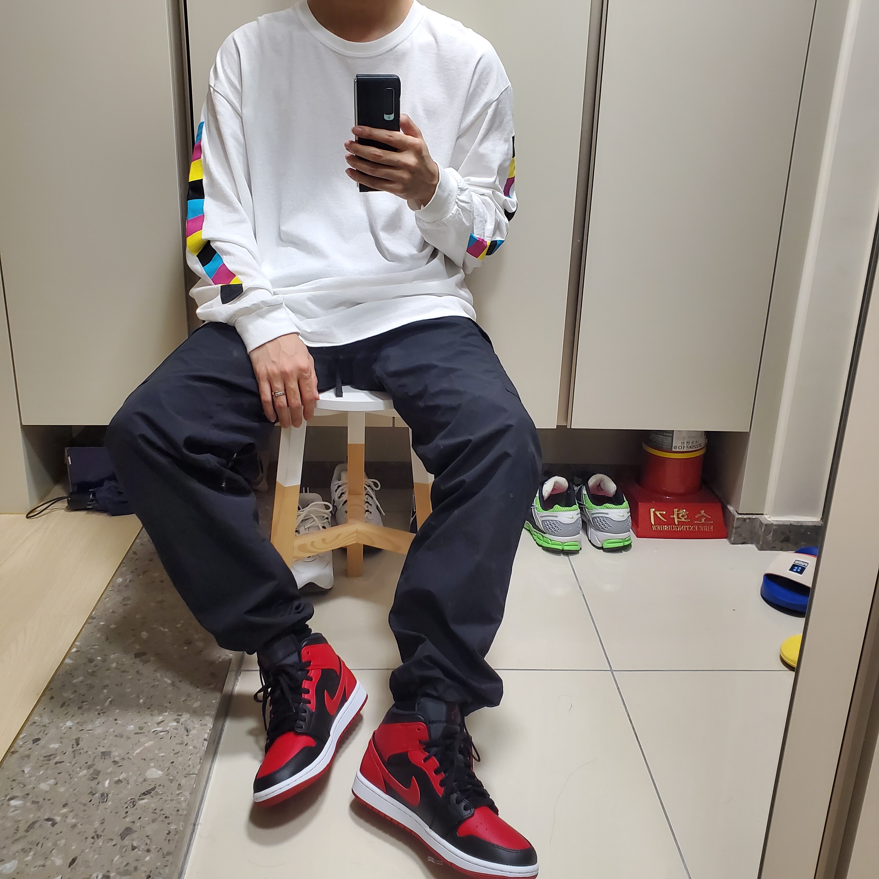 Jordan 1 Mid Bred Banned 2020 착용 스타일