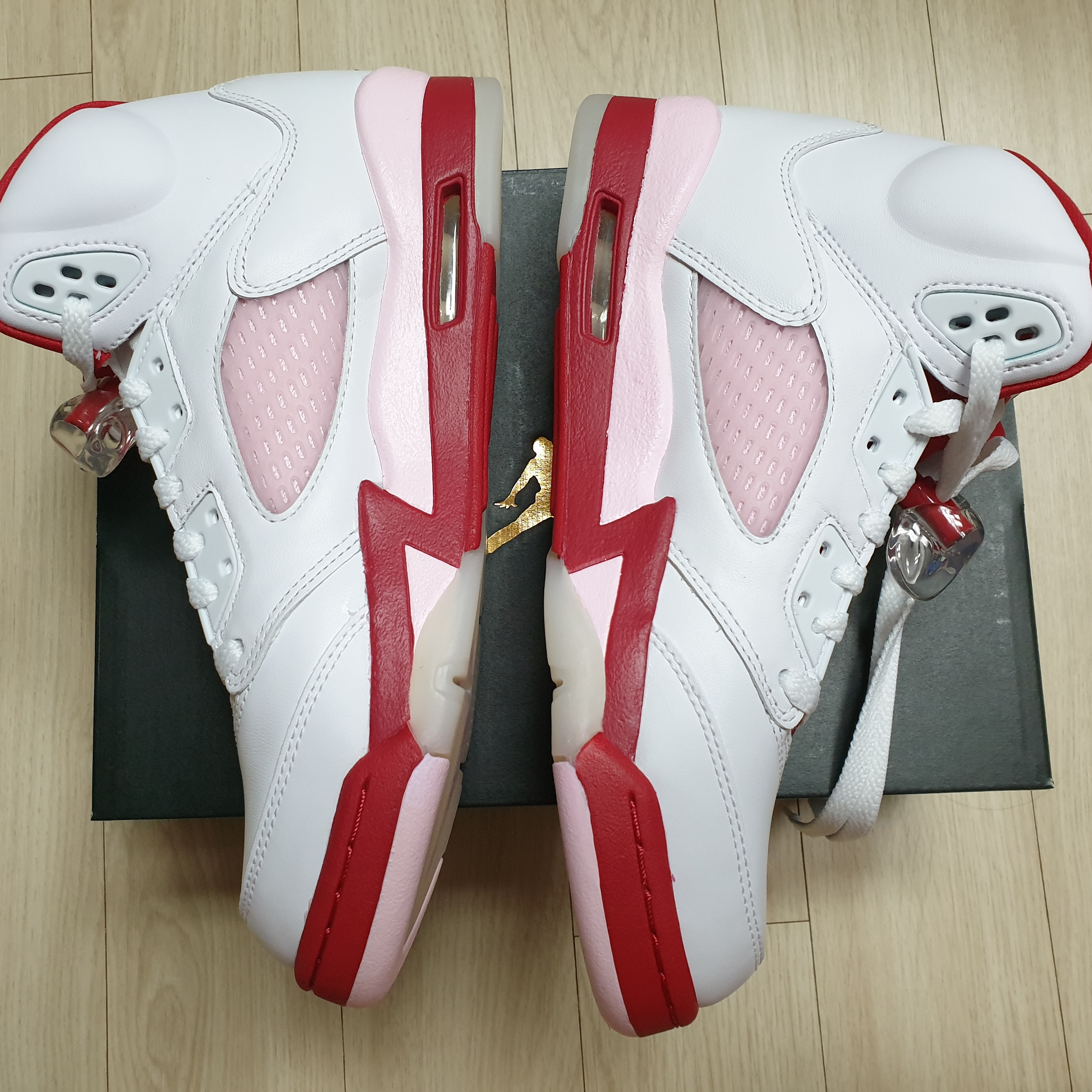(GS) Jordan 5 Retro Pink Foam 착용 스타일 - 4