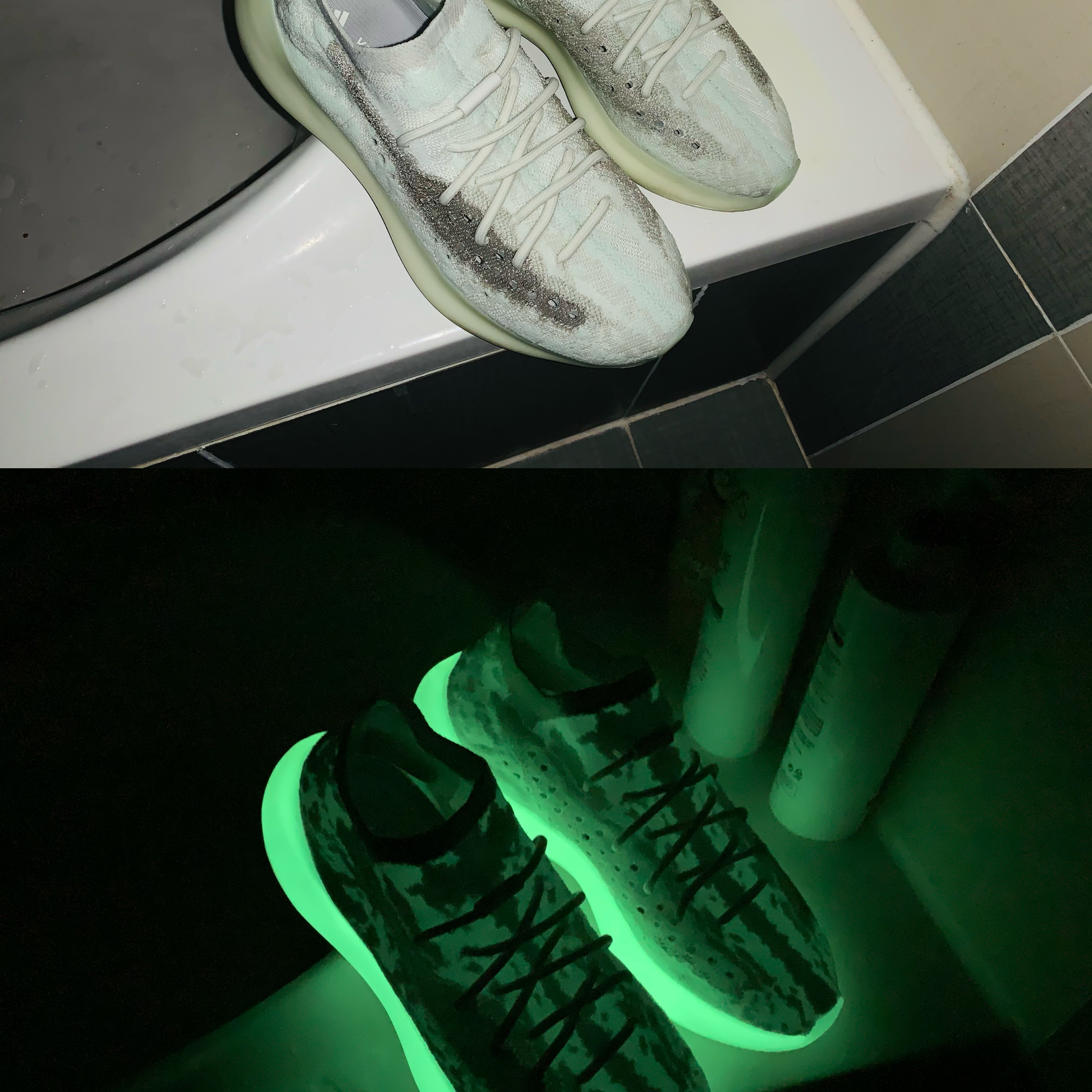 Adidas Yeezy Boost 380 Calcite Glow 착용 스타일 - 5
