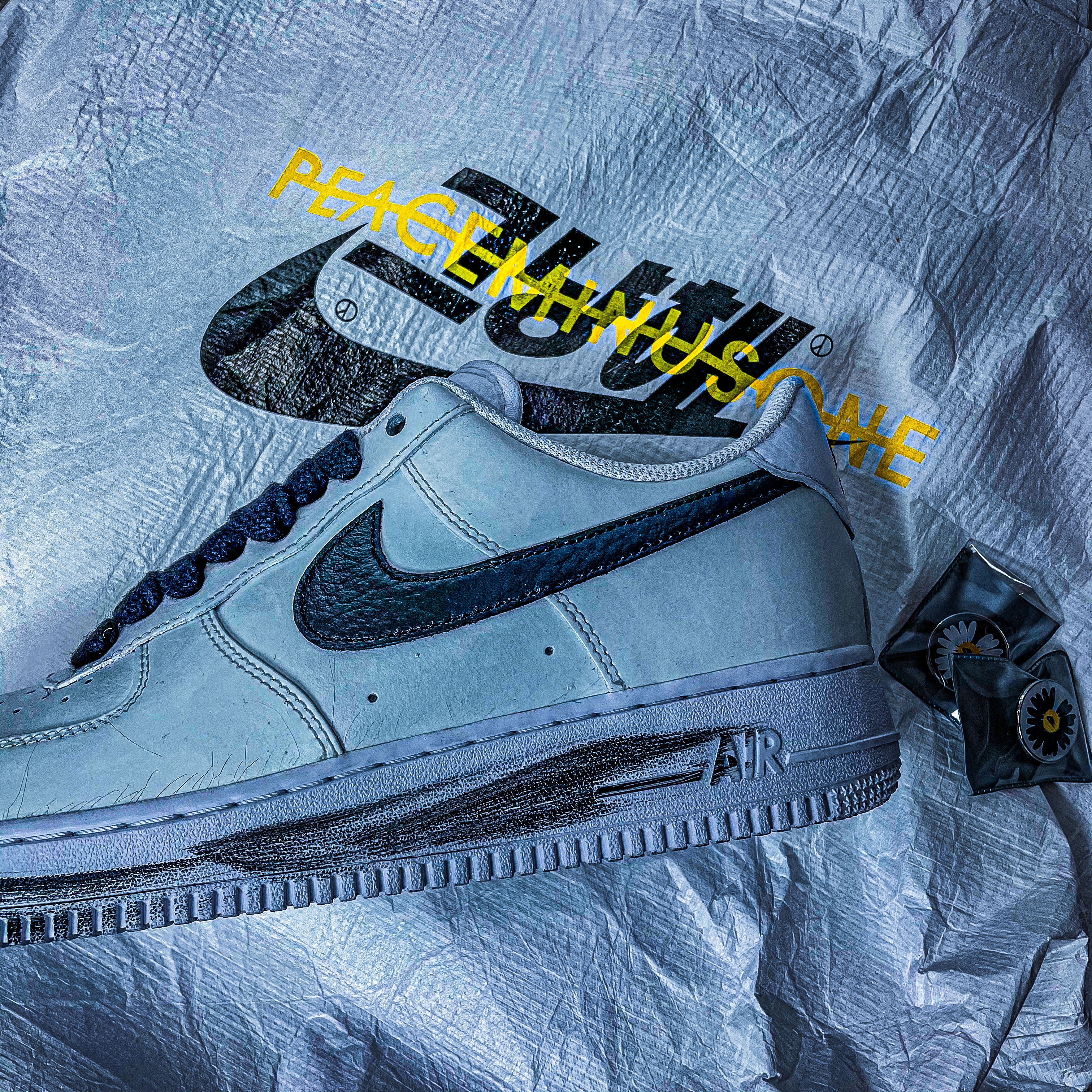 Nike x Peaceminusone Air Force 1 Low Para-Noise 2.0 착용 스타일