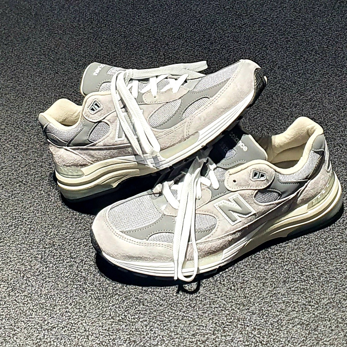 New Balance 992 Made in USA Grey - D Standard 착용 스타일