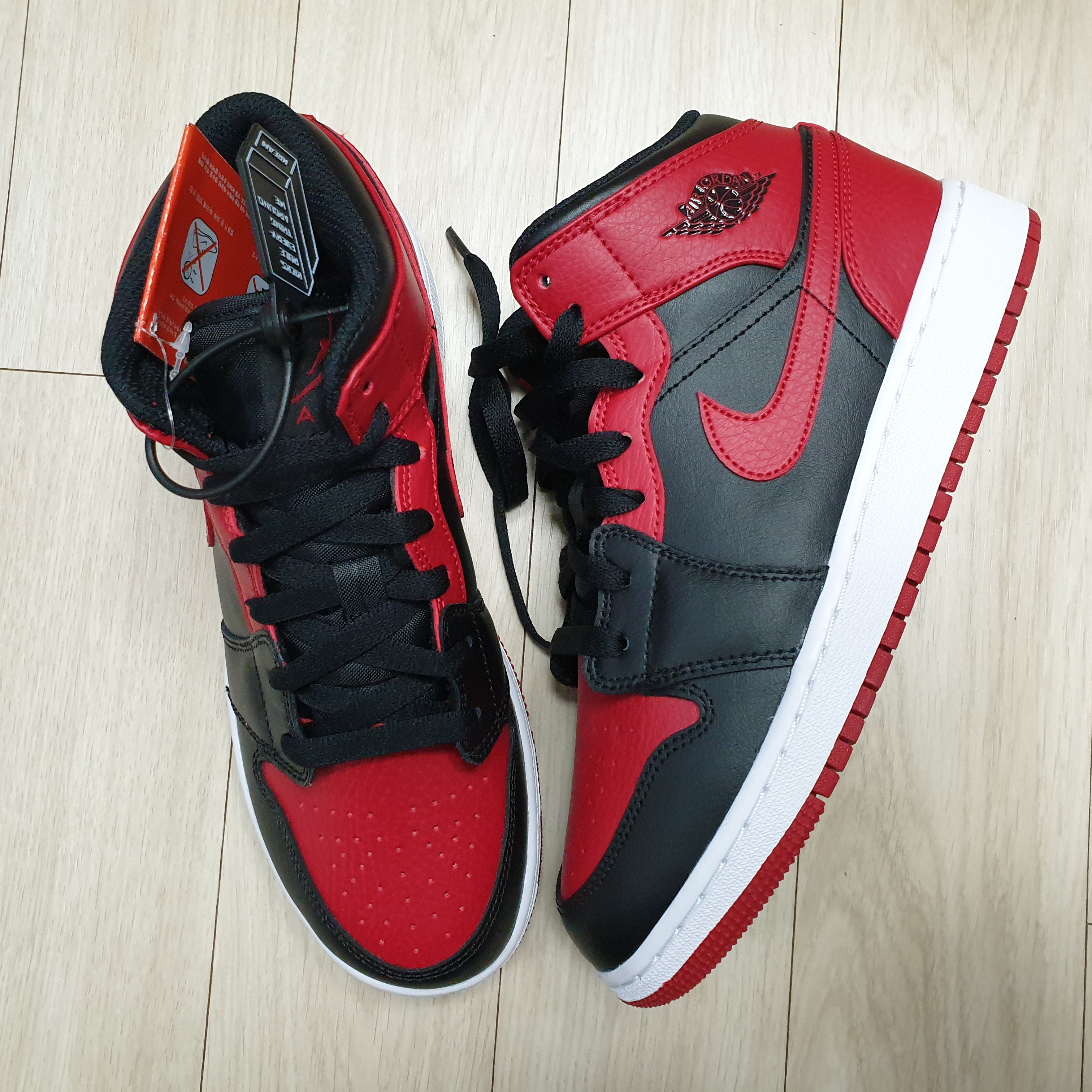 (GS) Jordan 1 Mid Bred Banned 2020 착용 스타일 - 1