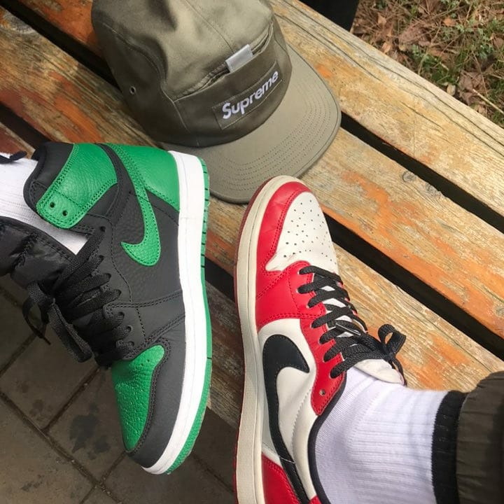 Jordan 1 Retro High OG Pine Green Black 착용 스타일 - 1