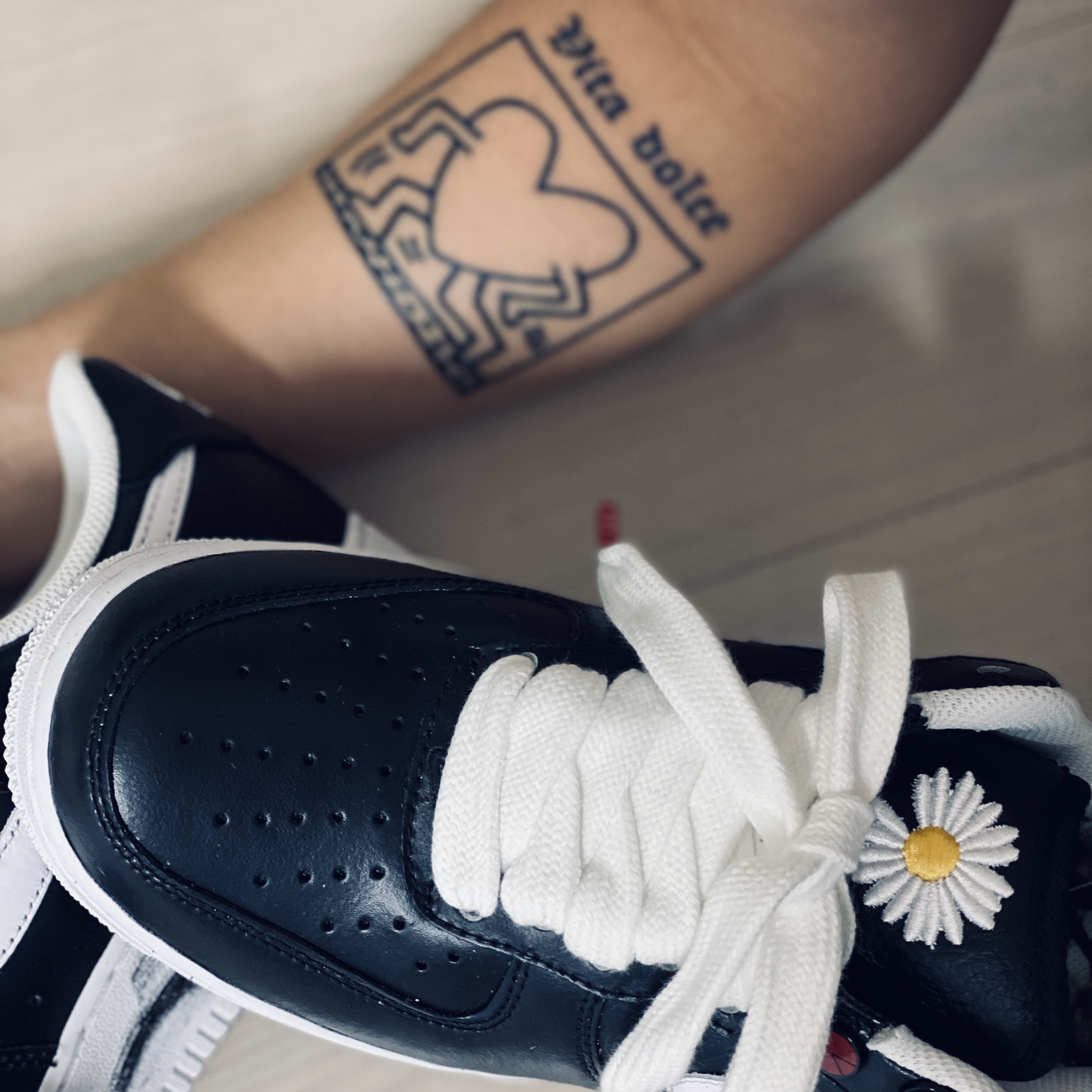 Nike x Peaceminusone Air Force 1 Low Para-Noise 착용 스타일