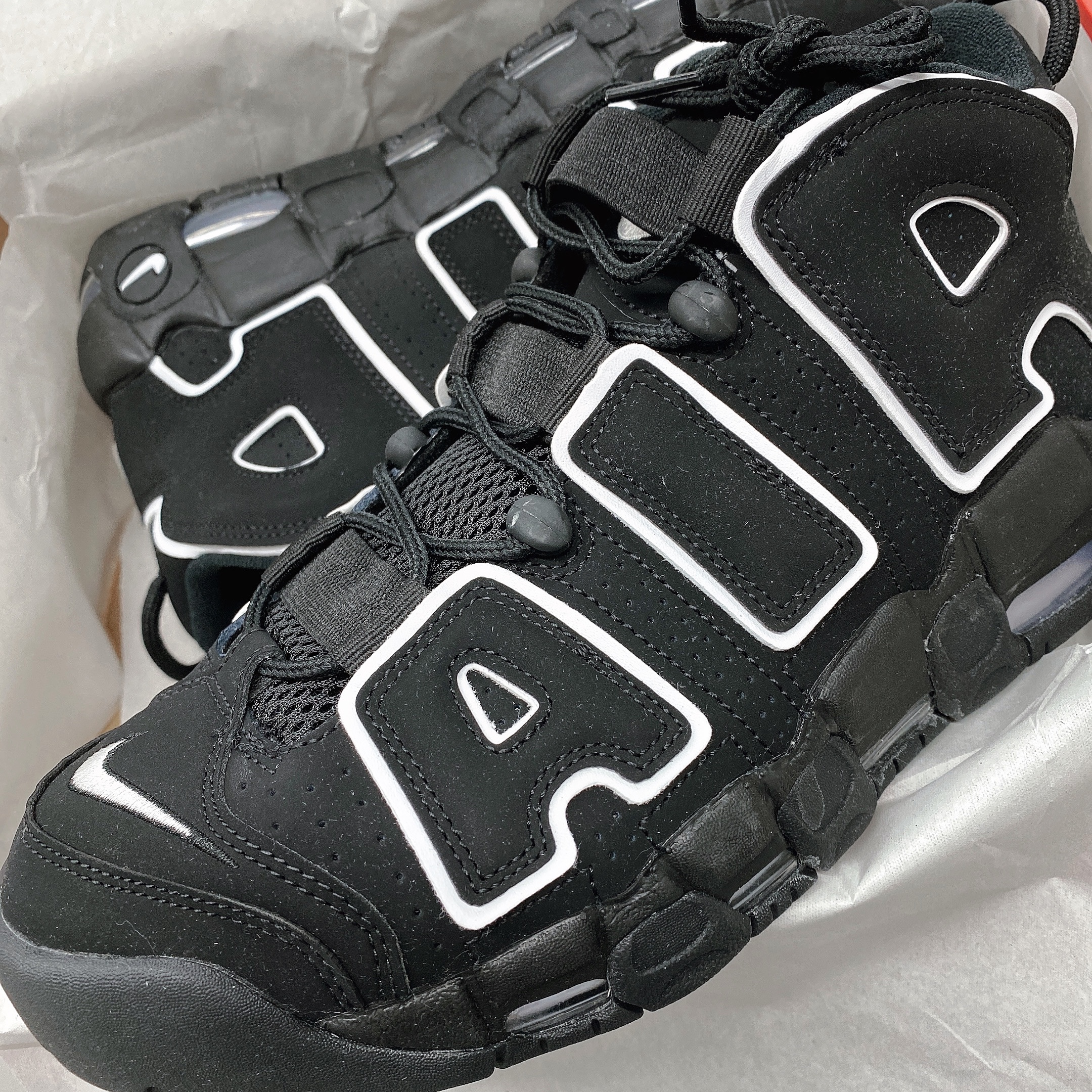 Nike Air More Uptempo Black White 2020 착용 스타일