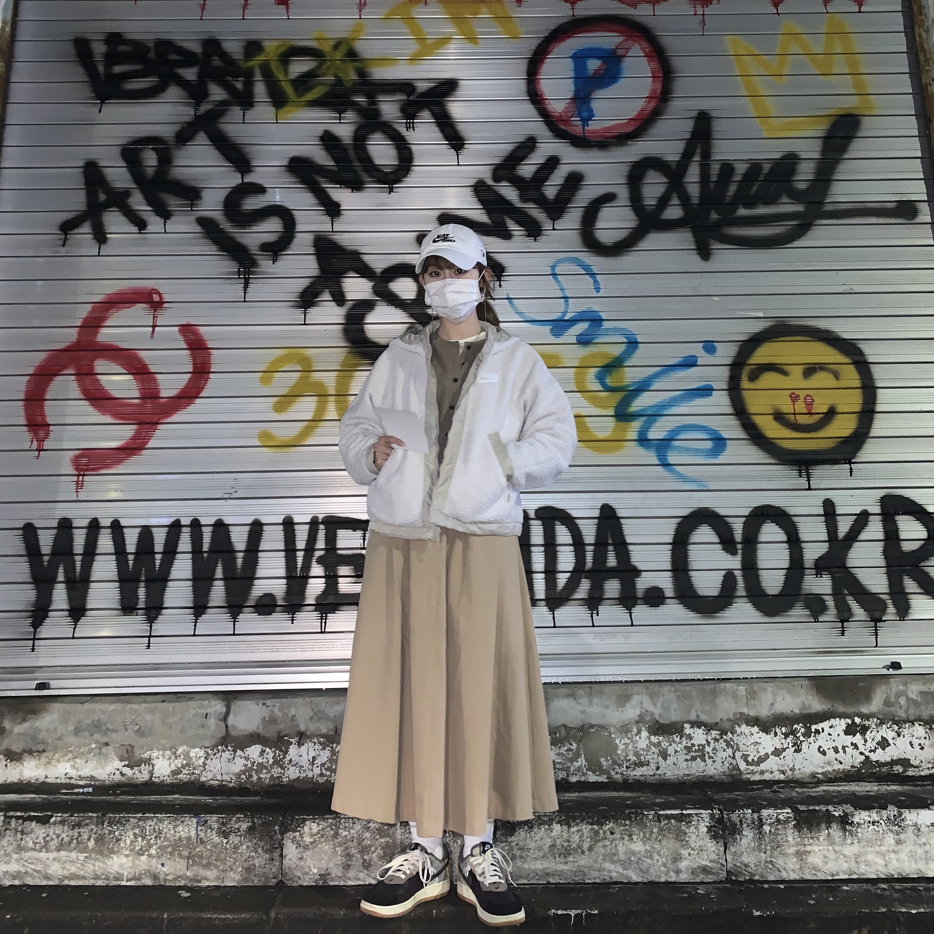 Nike x Travis Scott Air Force 1 Low Cactus Jack 착용 스타일