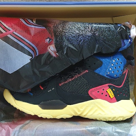 Jordan x Union Delta Mid Off Noir 착용 스타일 - 4