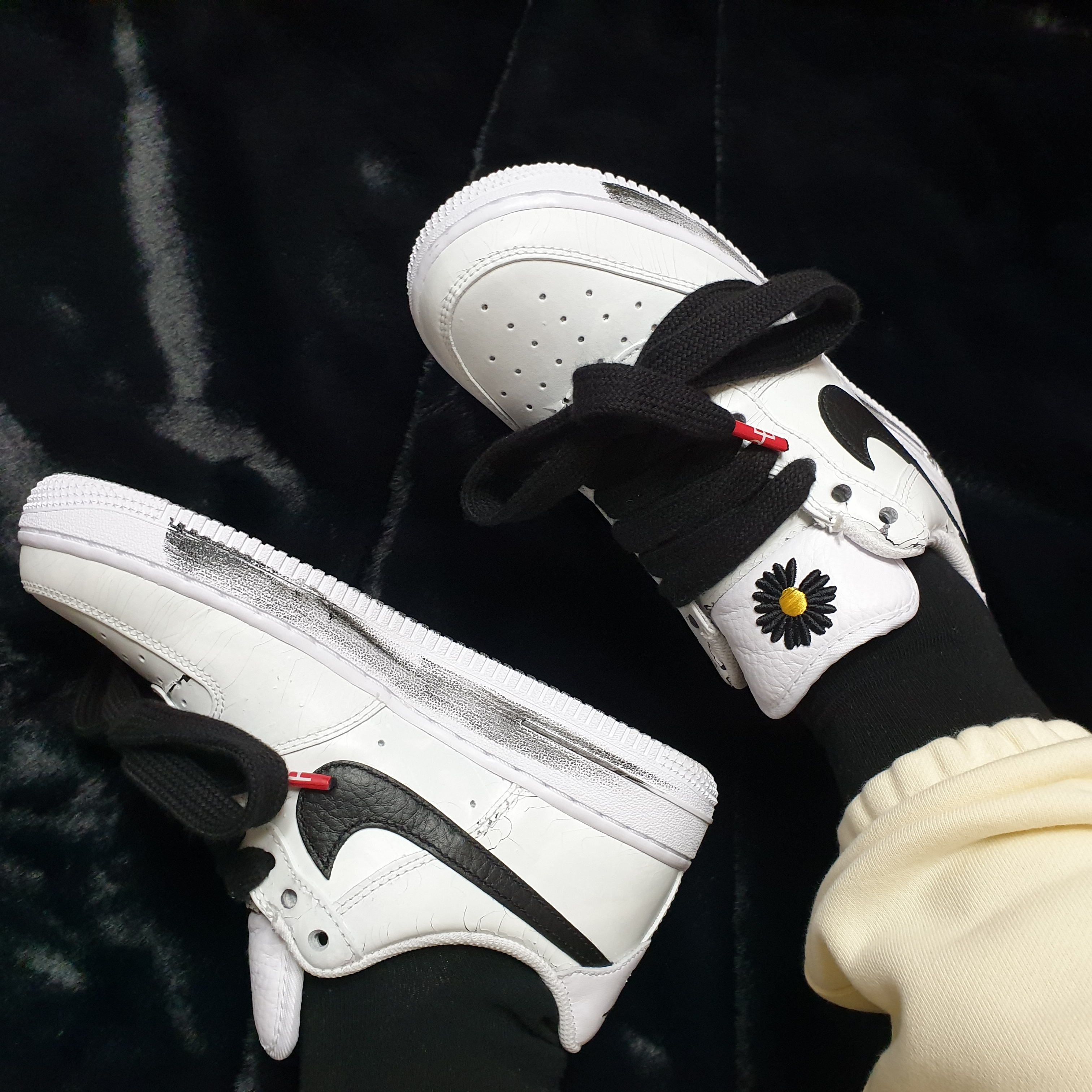 Nike x Peaceminusone Air Force 1 Low Para-Noise 2.0 착용 스타일 - 1