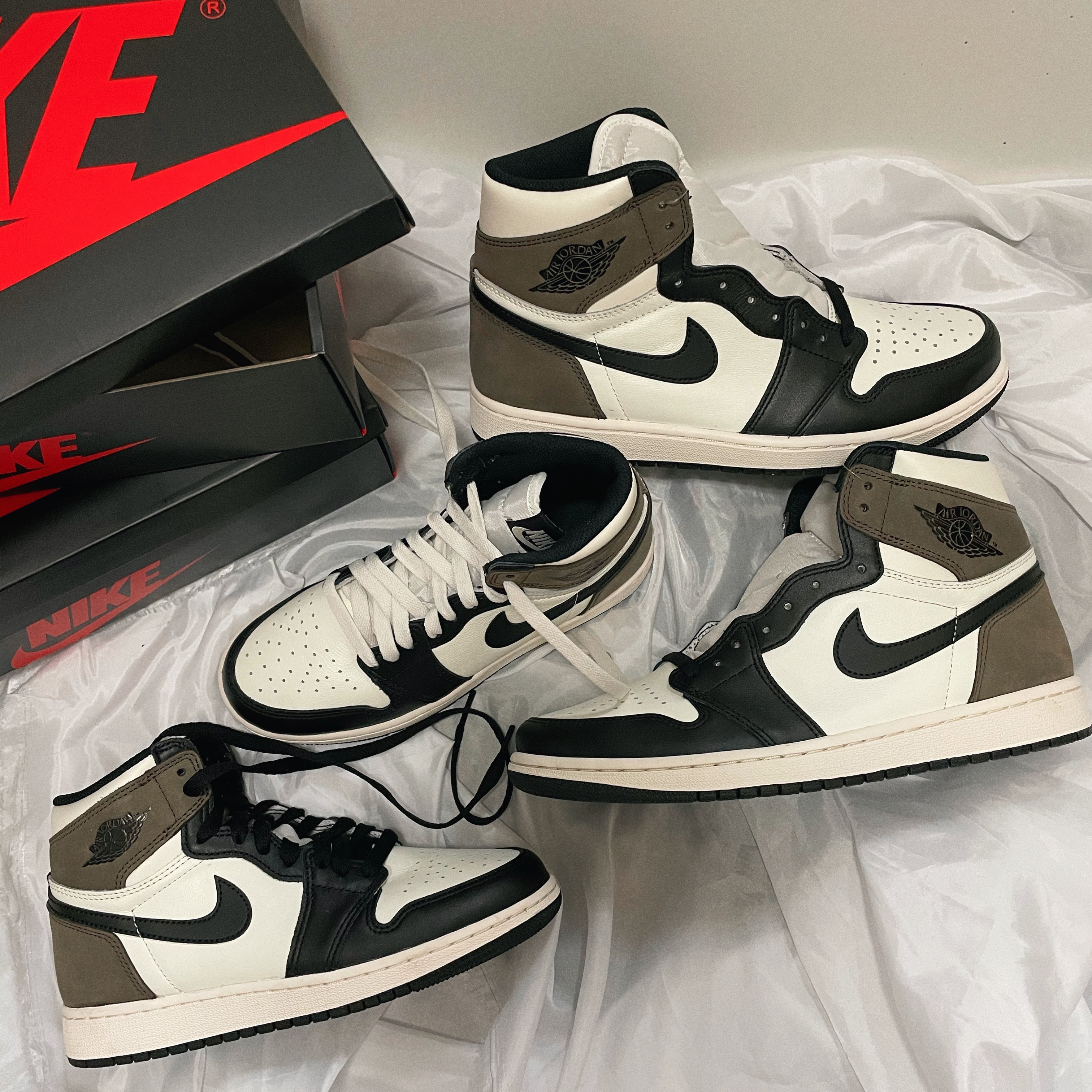 Jordan 1 Retro High OG Black Mocha 착용 스타일 - 1