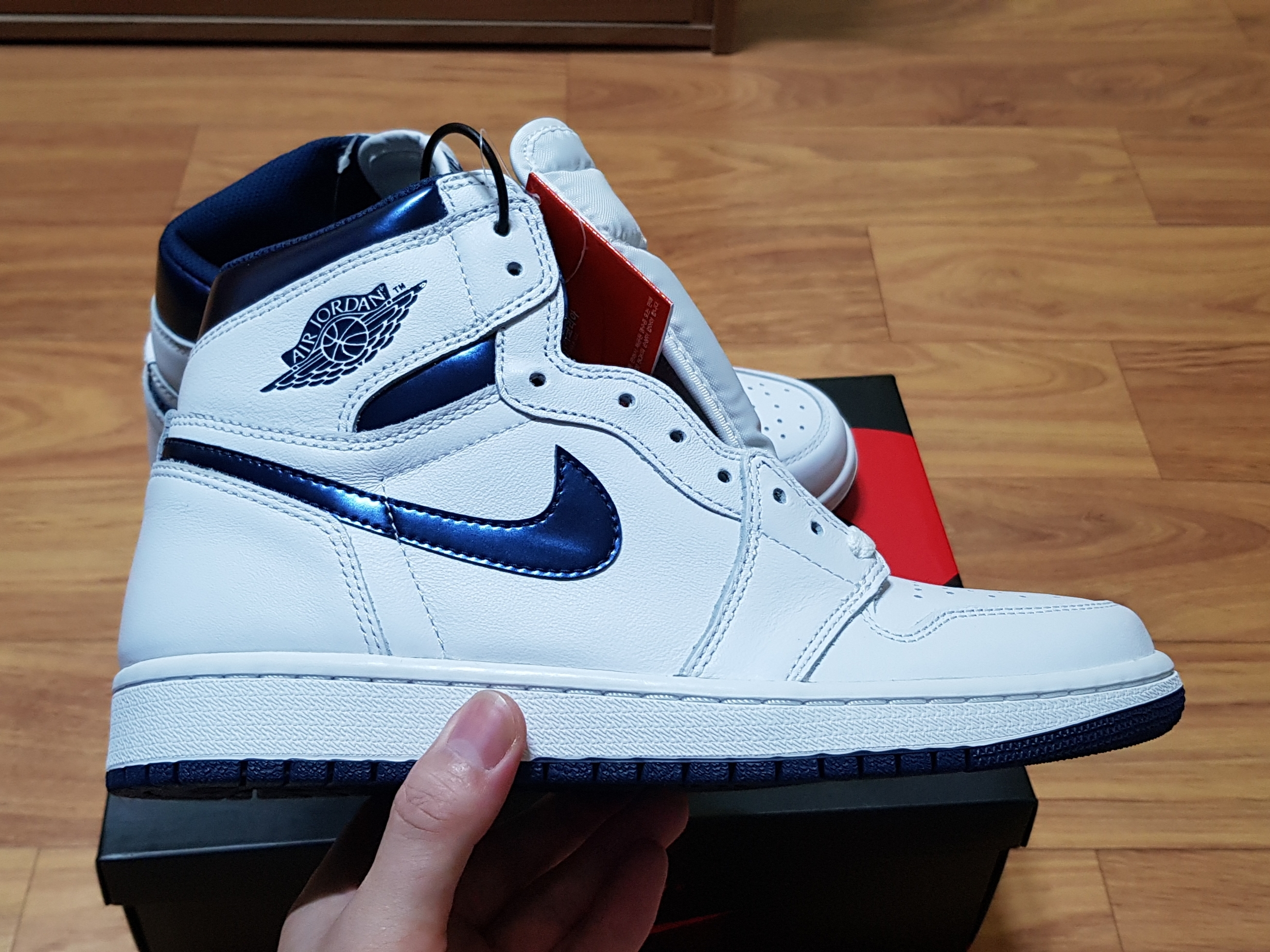 Jordan 1 Retro High OG Pine Green, Jordan 1 Retro High Court Purple 착용 스타일 - 3
