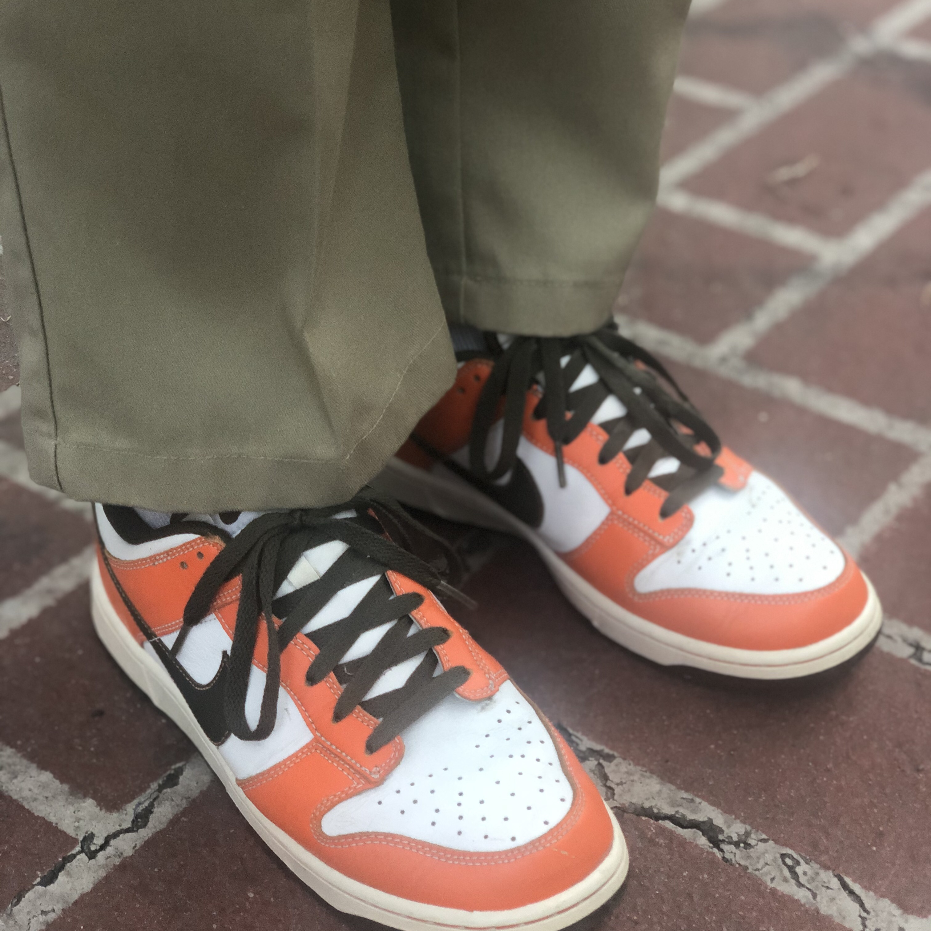 Nike Dunk NG Golf White Black Red 착용 스타일 - 2