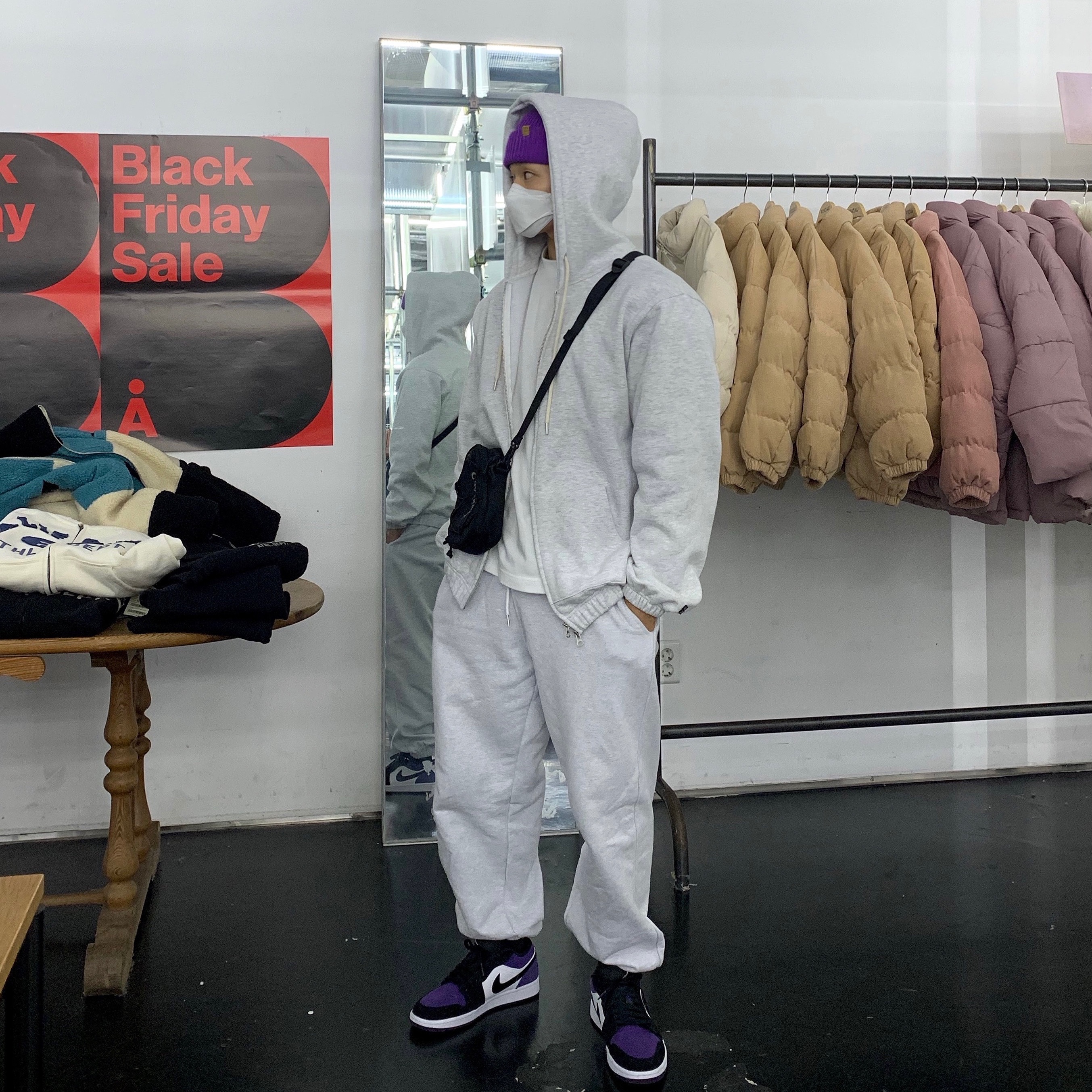Jordan 1 Low Court Purple 착용 스타일