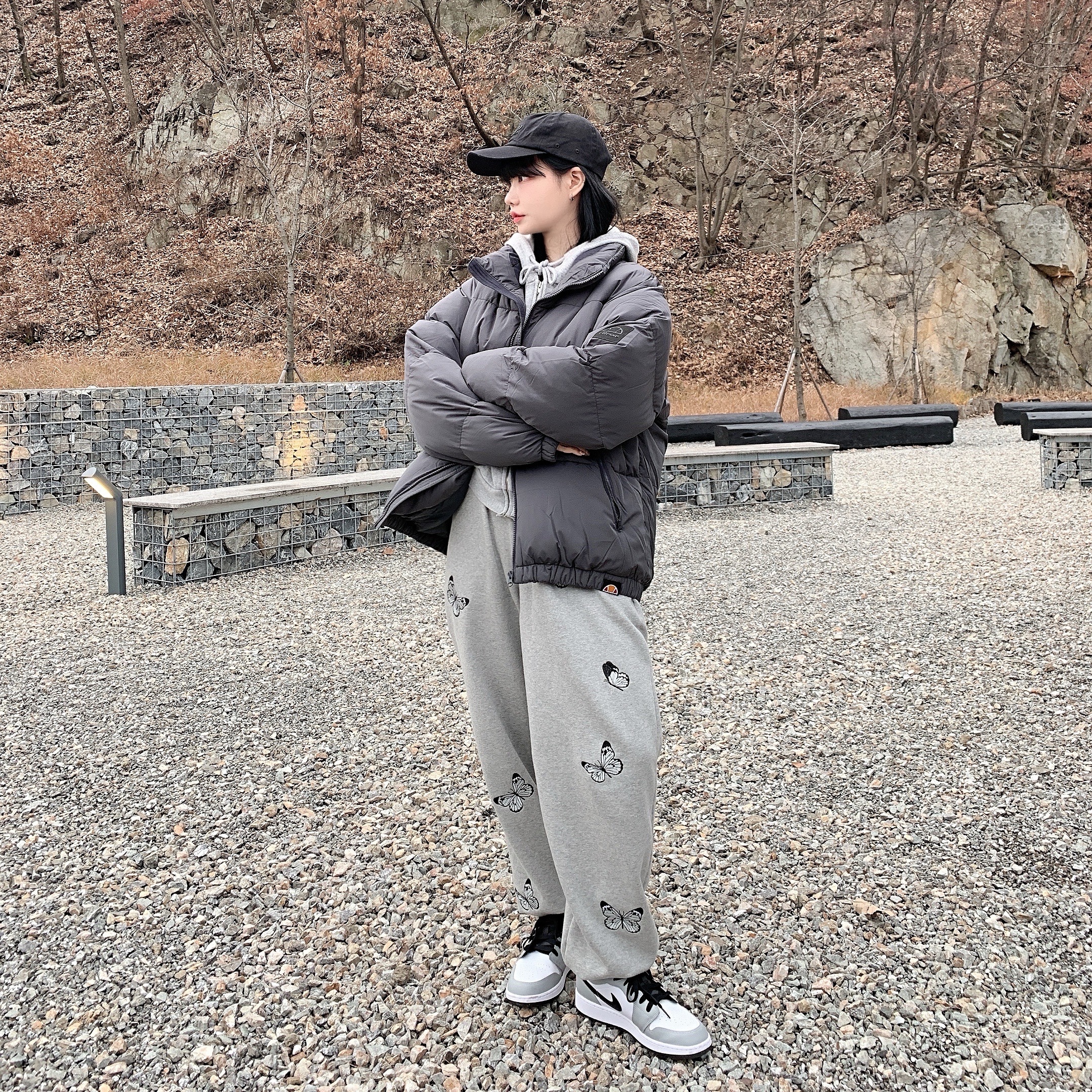 (GS) Jordan 1 Low Light Smoke Grey 착용 스타일