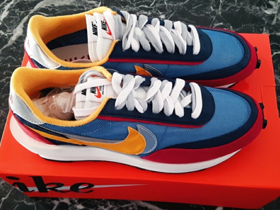Nike x Sacai LDWaffle Blue Multi 착용 스타일