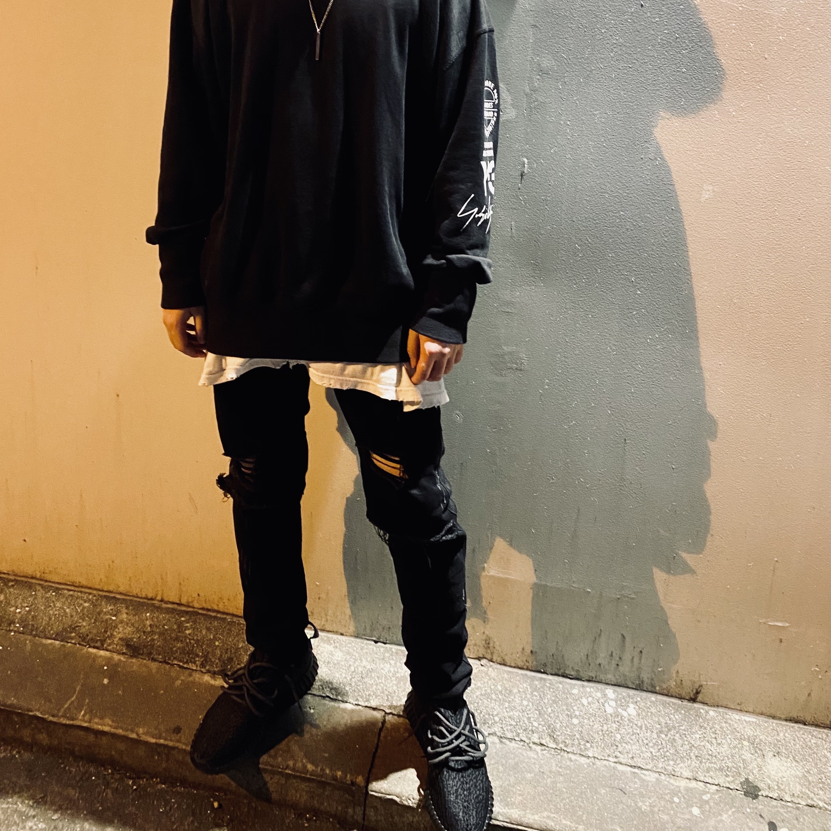 Adidas Yeezy Boost 350 Pirate Black 2016 착용 스타일