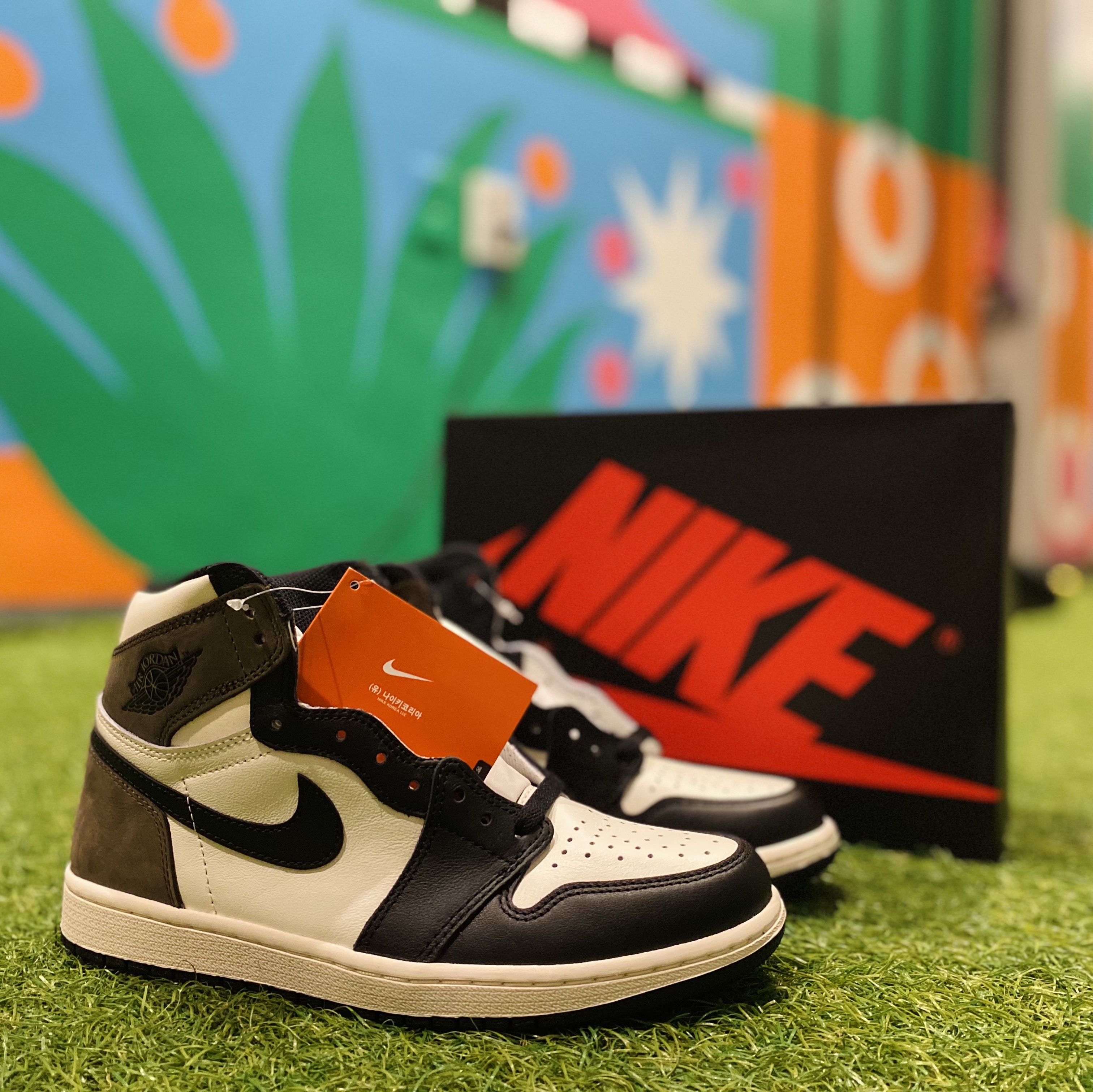 Jordan 1 Retro High OG Black Mocha 착용 스타일 - 1