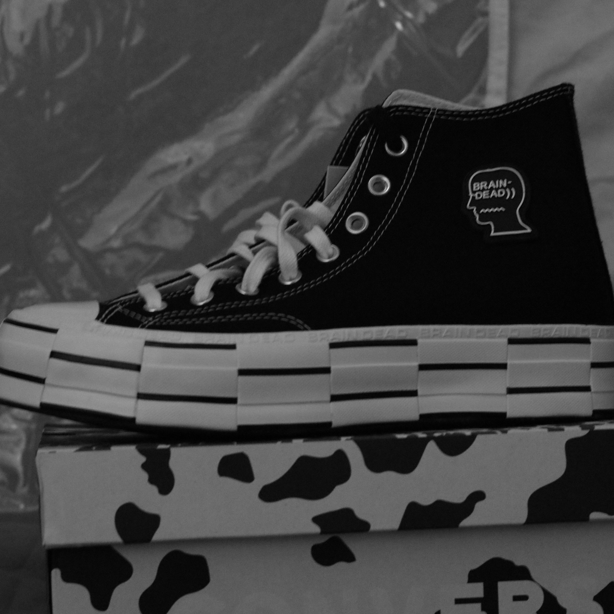 Converse x Brain Dead Chuck 70 Hi Black 착용 스타일 - 3