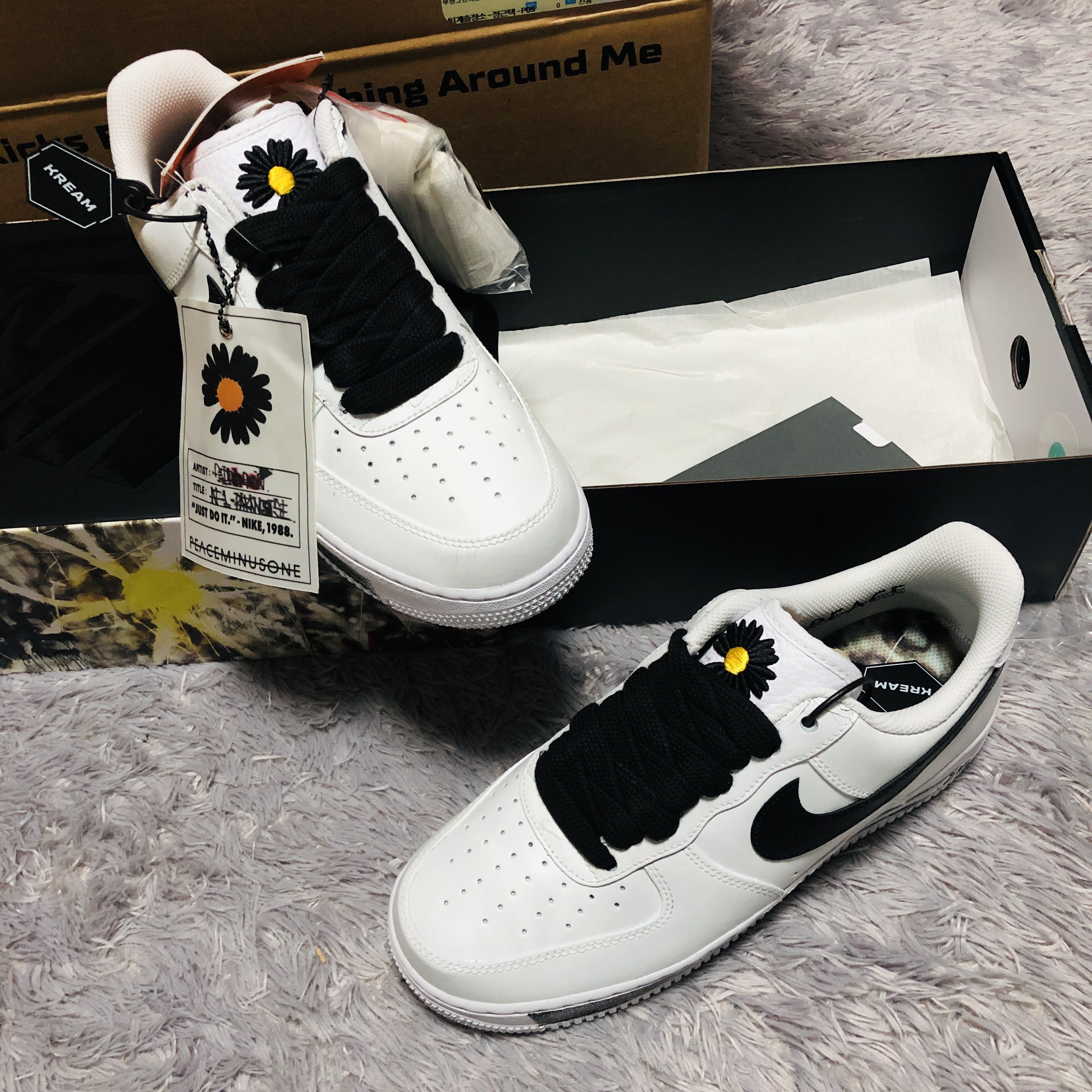 Nike x Peaceminusone Air Force 1 Low Para-Noise 2.0 착용 스타일