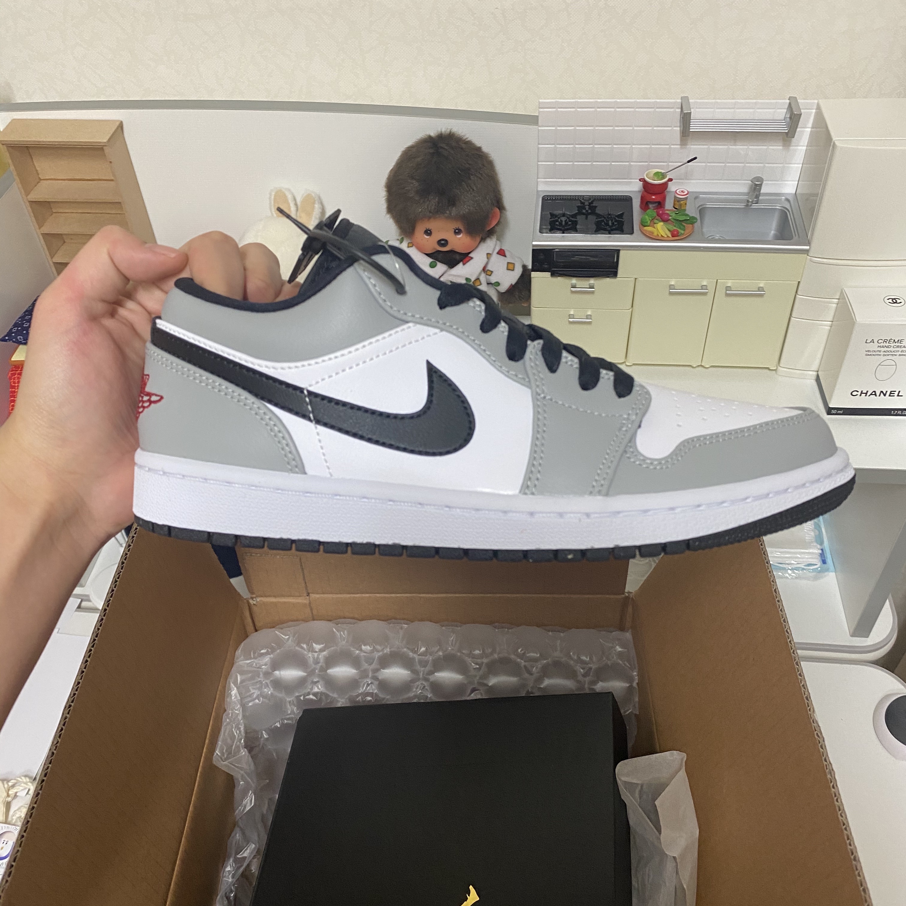 Jordan 1 Low Light Smoke Grey 착용 스타일 - 3