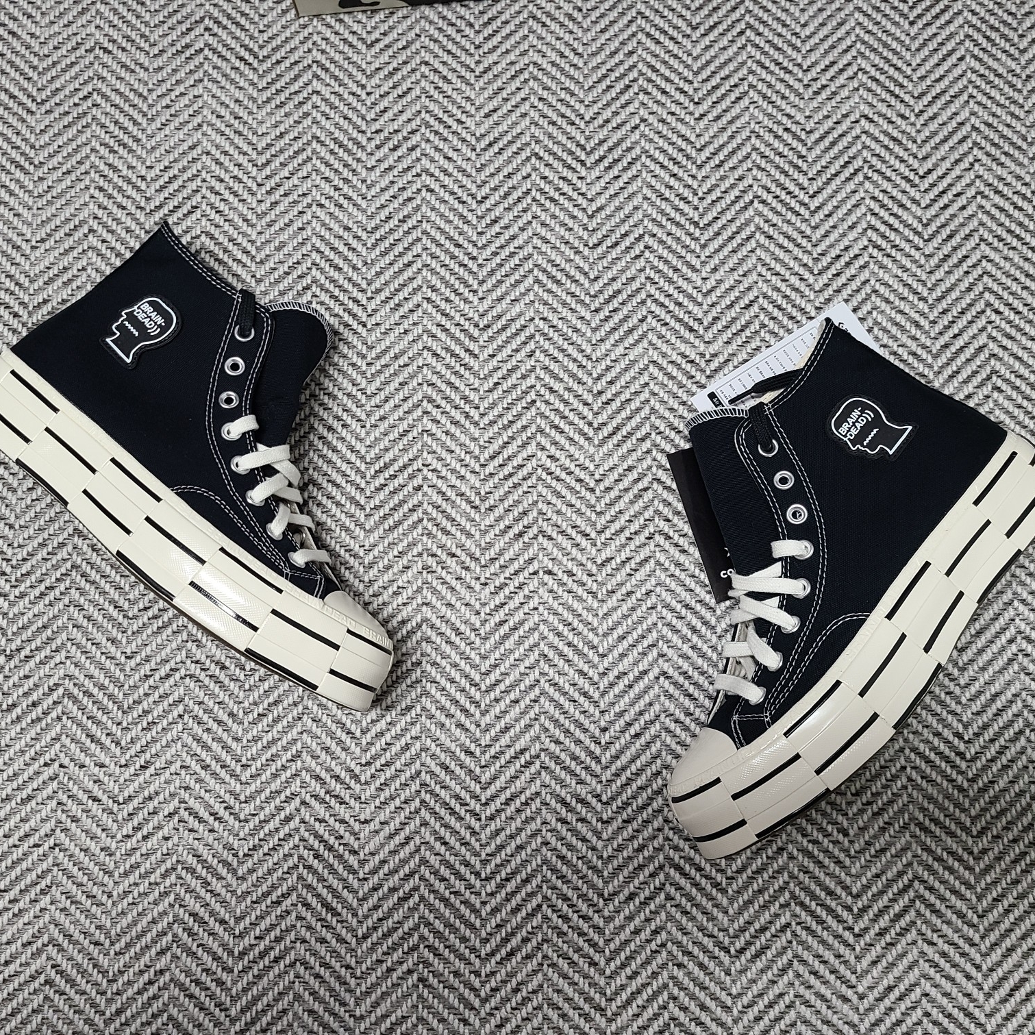 Converse x Brain Dead Chuck 70 Hi Black 착용 스타일