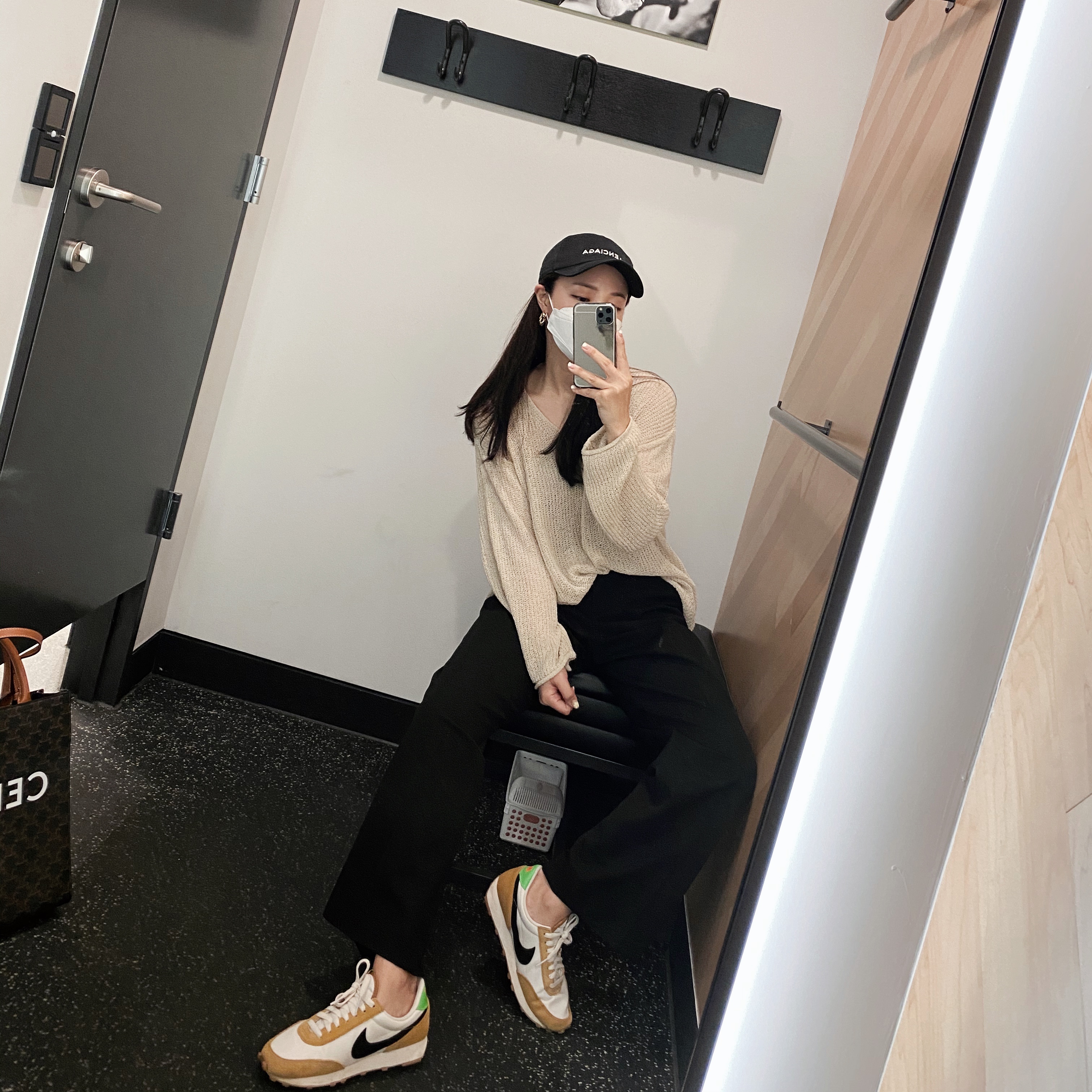 (W) Nike Daybreak Wheat 착용 스타일 - 1