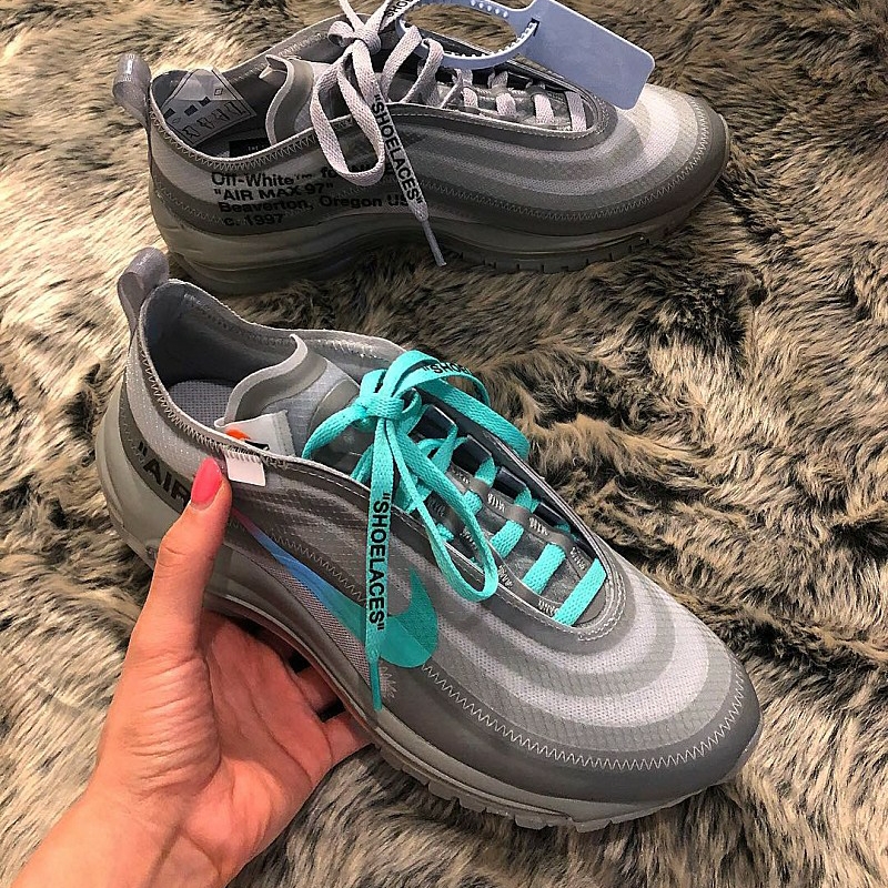 Nike x Off-White Air Max 97 Menta 착용 스타일