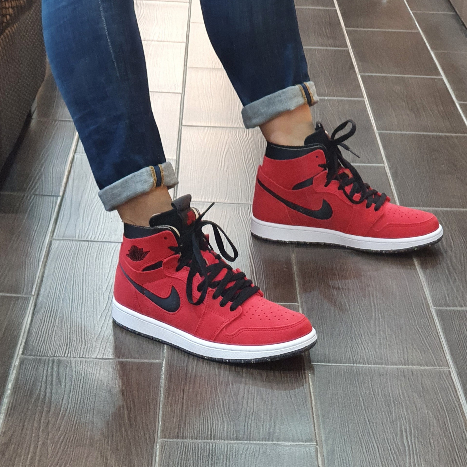 Jordan 1 Zoom Air CMFT Gym Red 착용 스타일 - 1