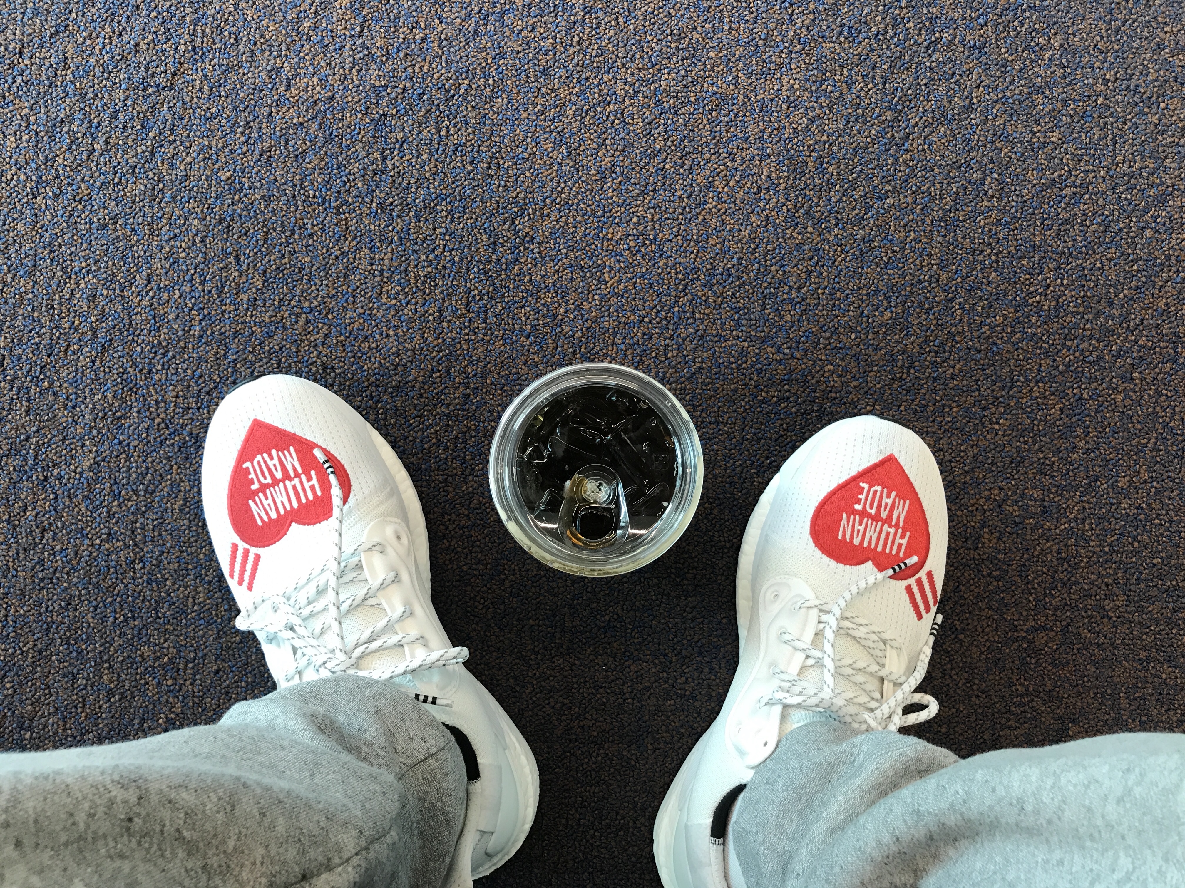 Adidas x Human Made x Pharrell Williams Solar Hu White Red 착용 스타일