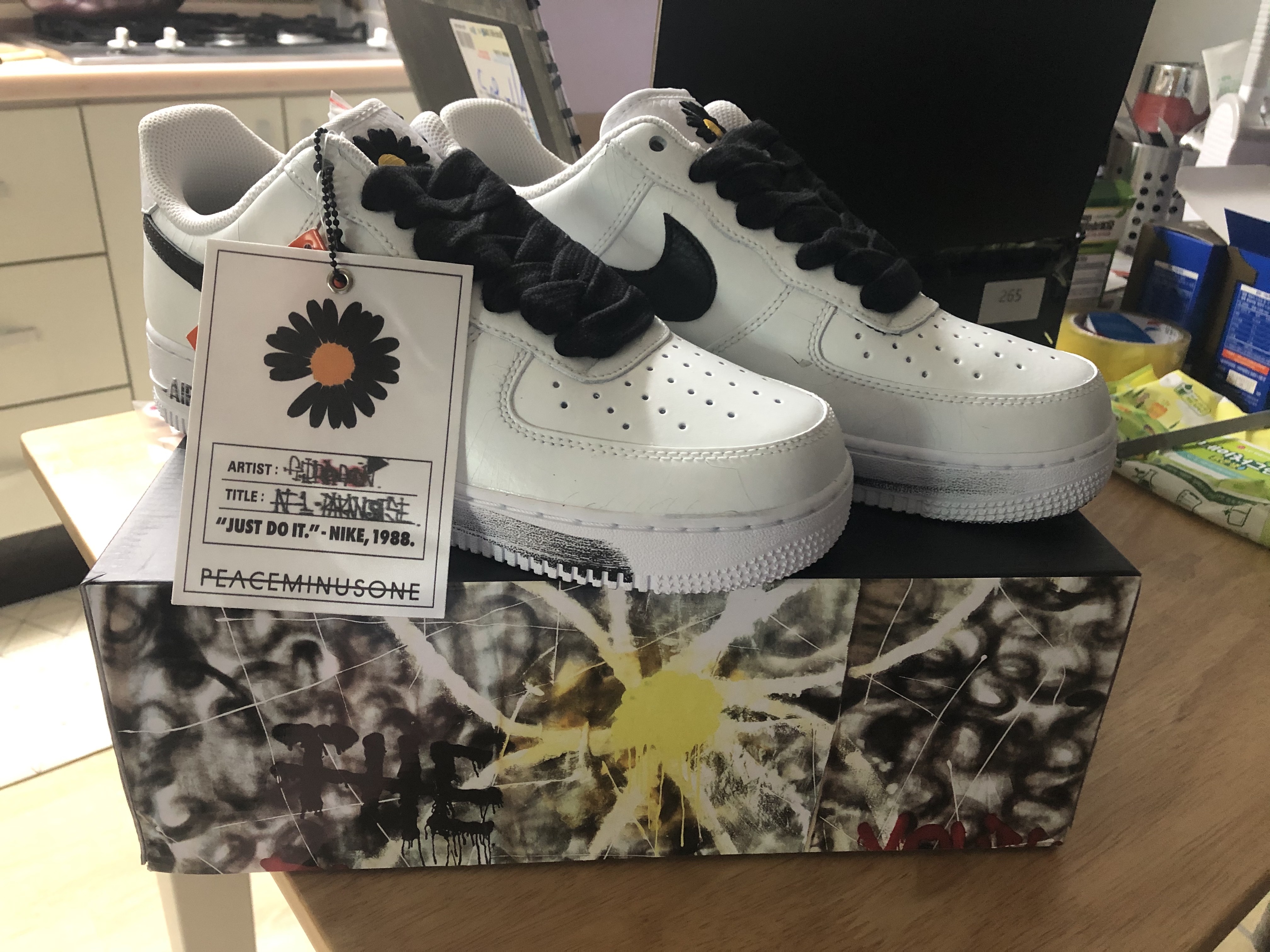 Nike x Peaceminusone Air Force 1 Low Para-Noise 2.0 착용 스타일