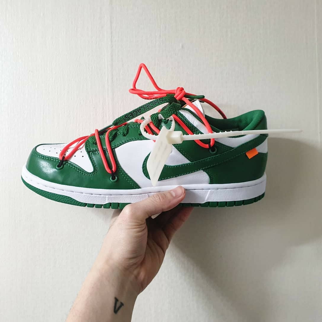 Nike x Off-White Dunk Low Pine Green 착용 스타일