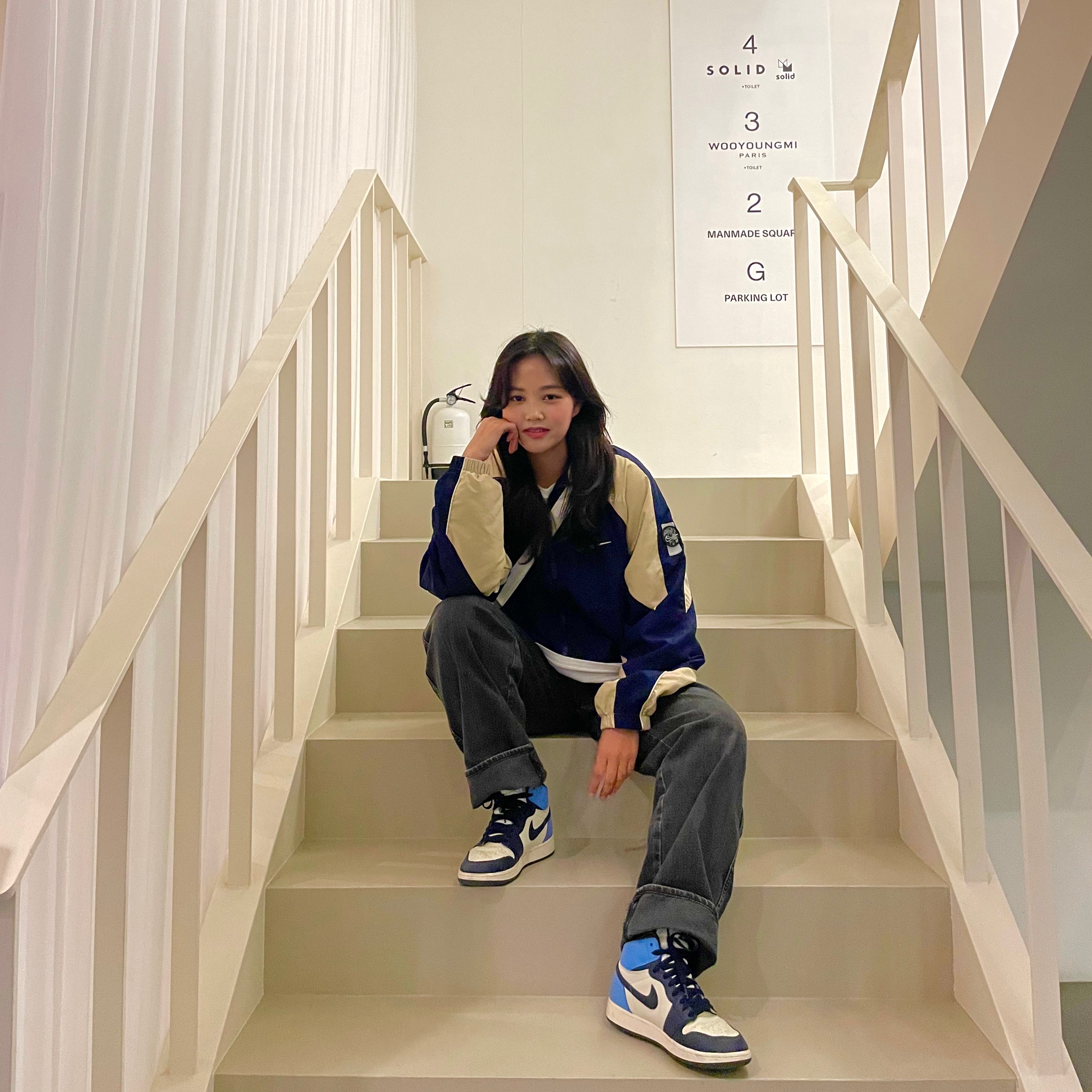 Jordan 1 Retro High Obsidian UNC 착용 스타일