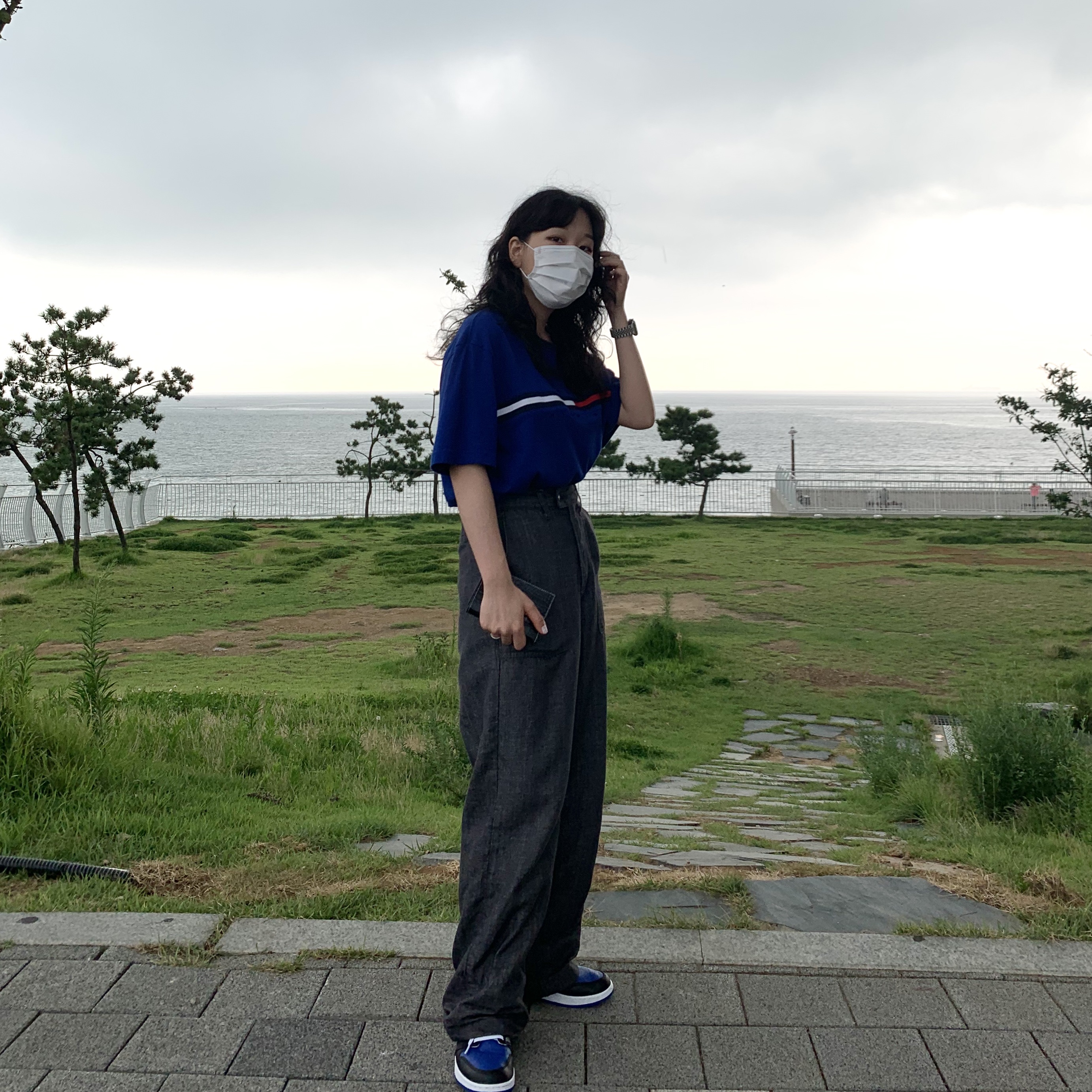 (GS) Jordan 1 Retro High OG Royal Toe 착용 스타일