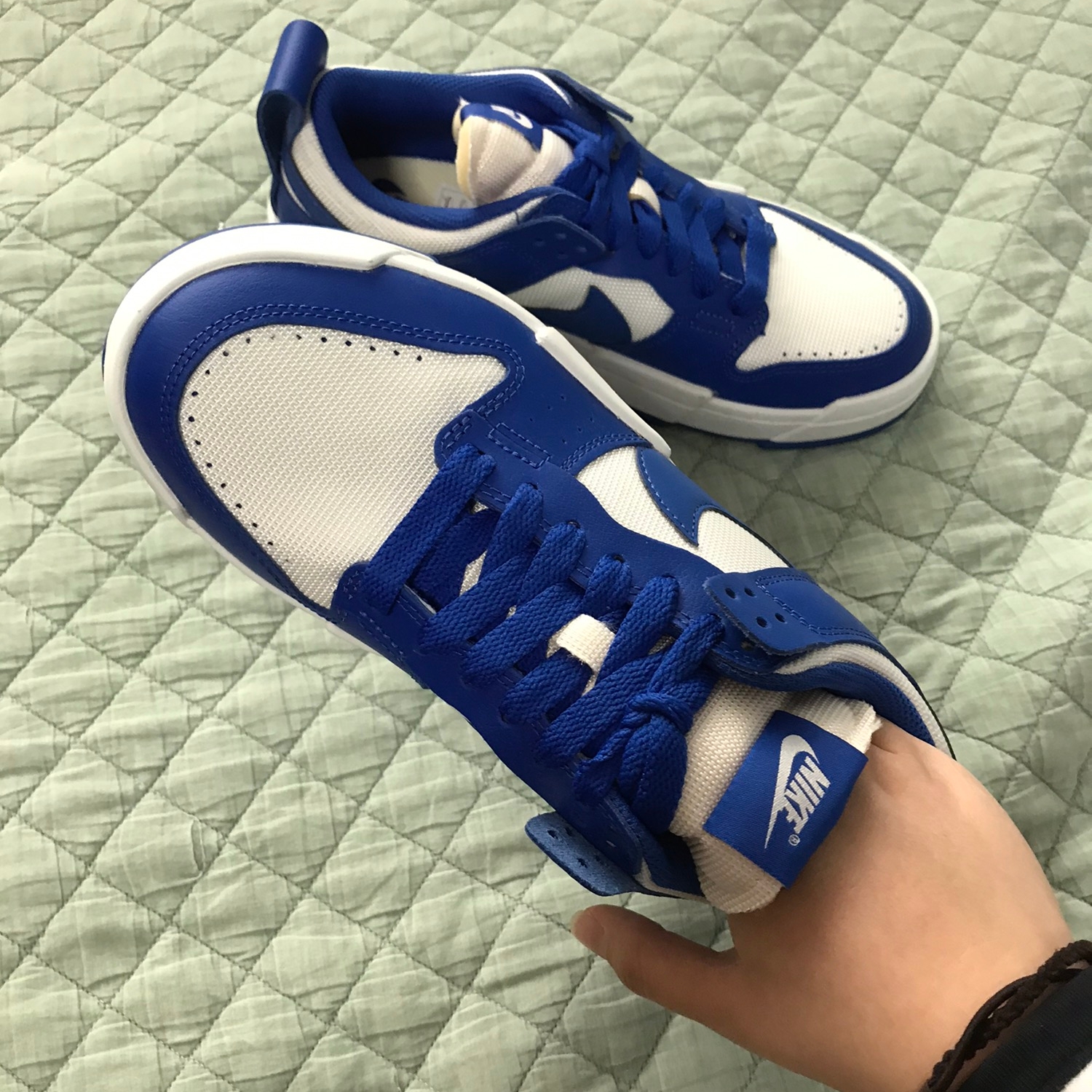 (W) Nike Dunk Low Disrupt Game Royal 착용 스타일