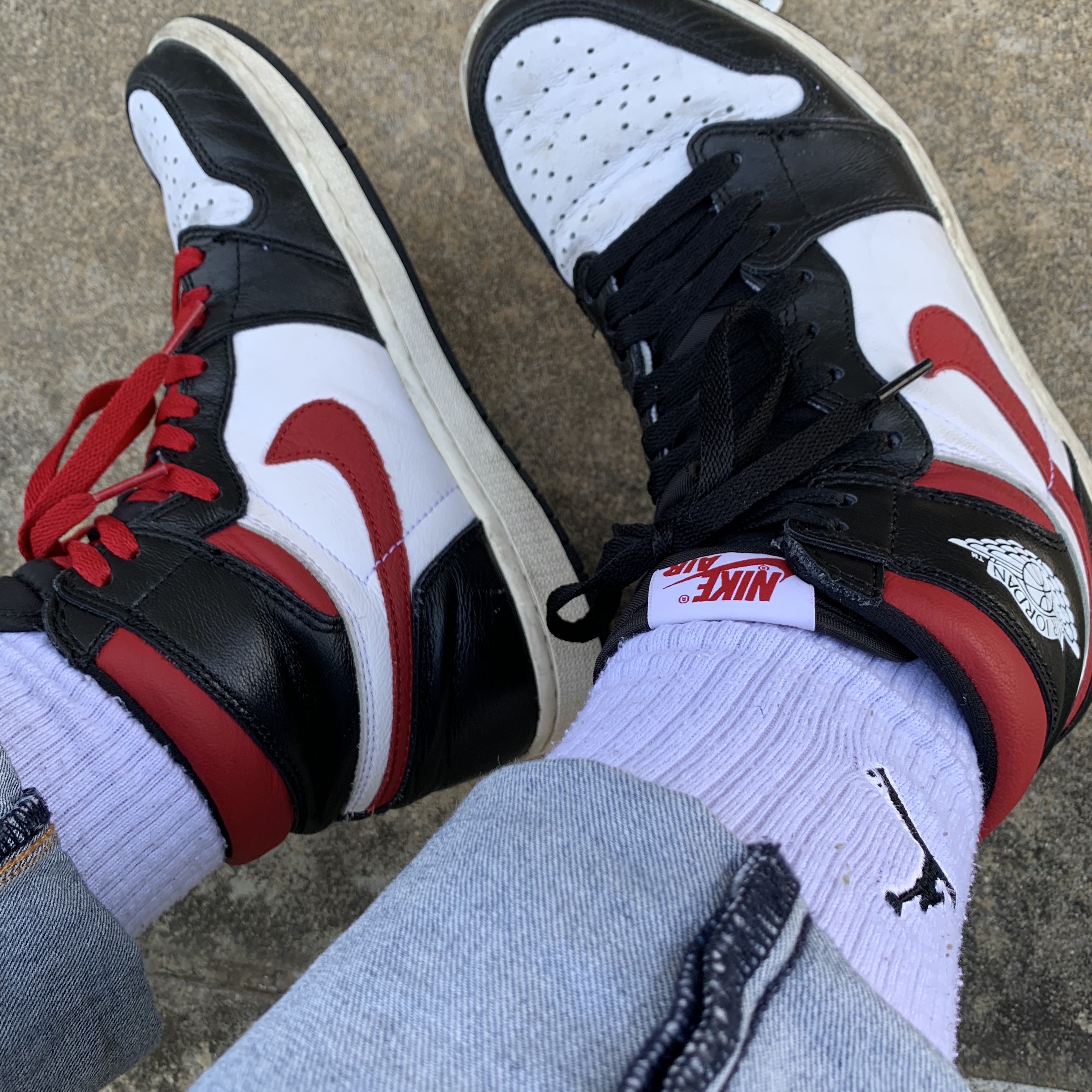 Jordan 1 Retro High OG Gym Red 착용 스타일