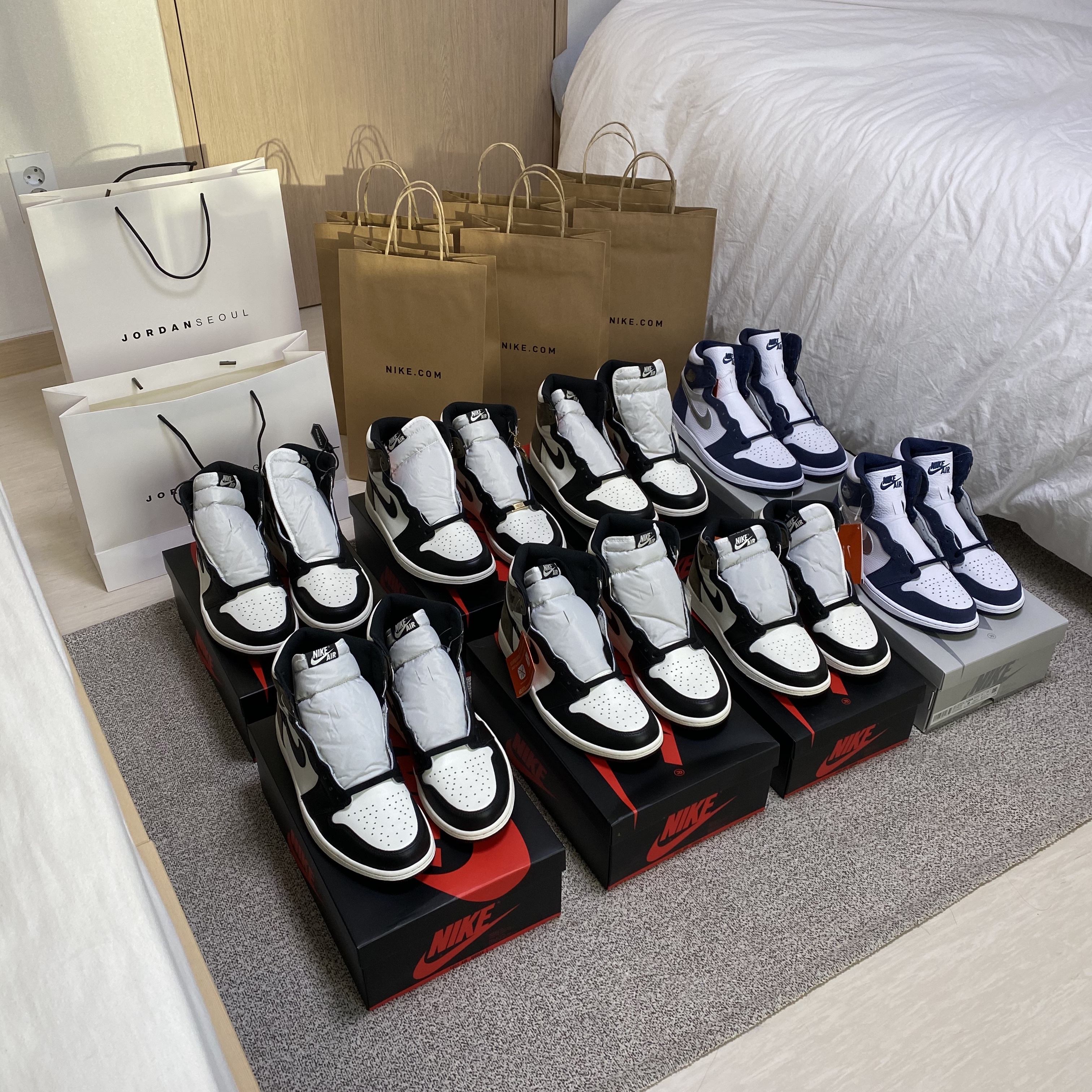 Jordan 1 Retro High OG Black Mocha, (GS) Jordan 1 Retro High OG Black Mocha 착용 스타일