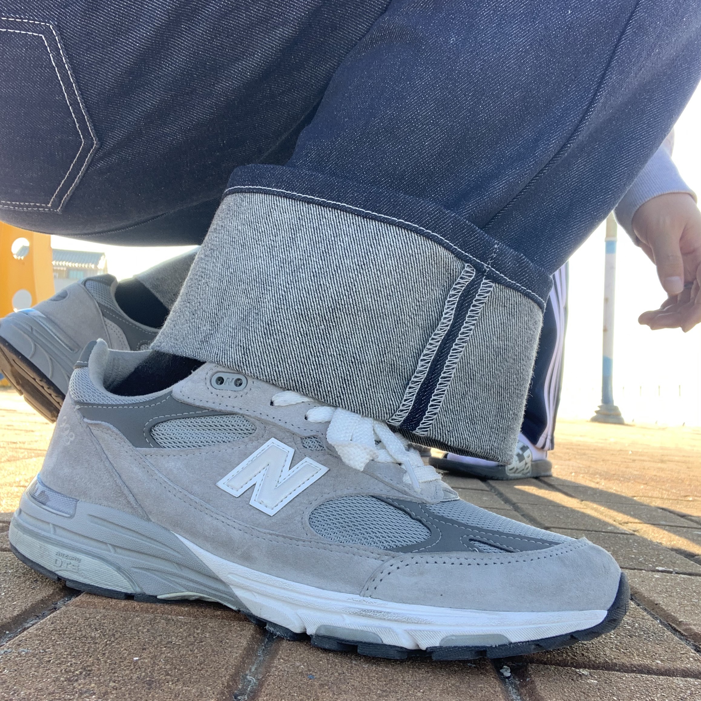 New Balance 993 Made in USA Grey - D Standard 착용 스타일