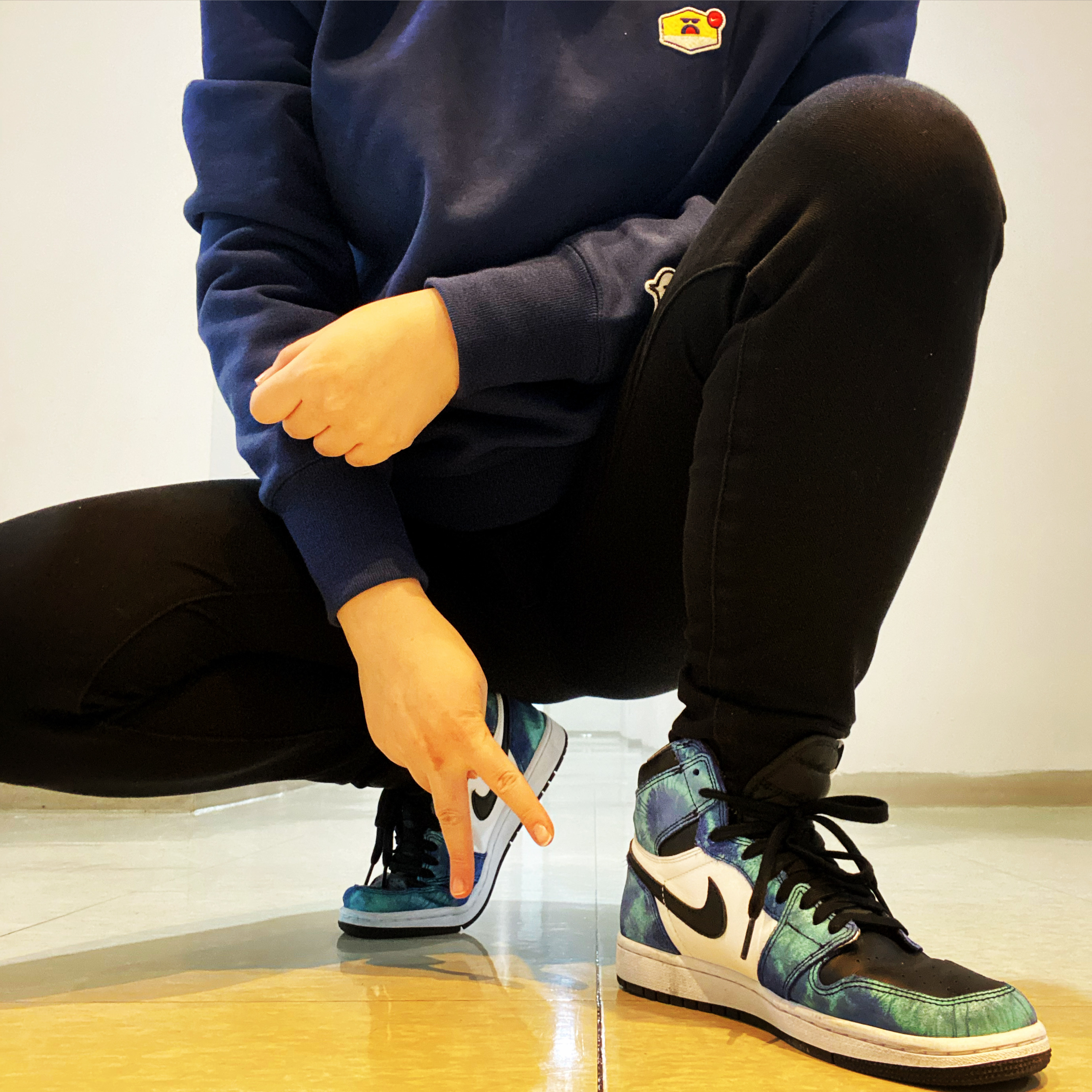 (W) Jordan 1 Retro High Tie-Dye 착용 스타일