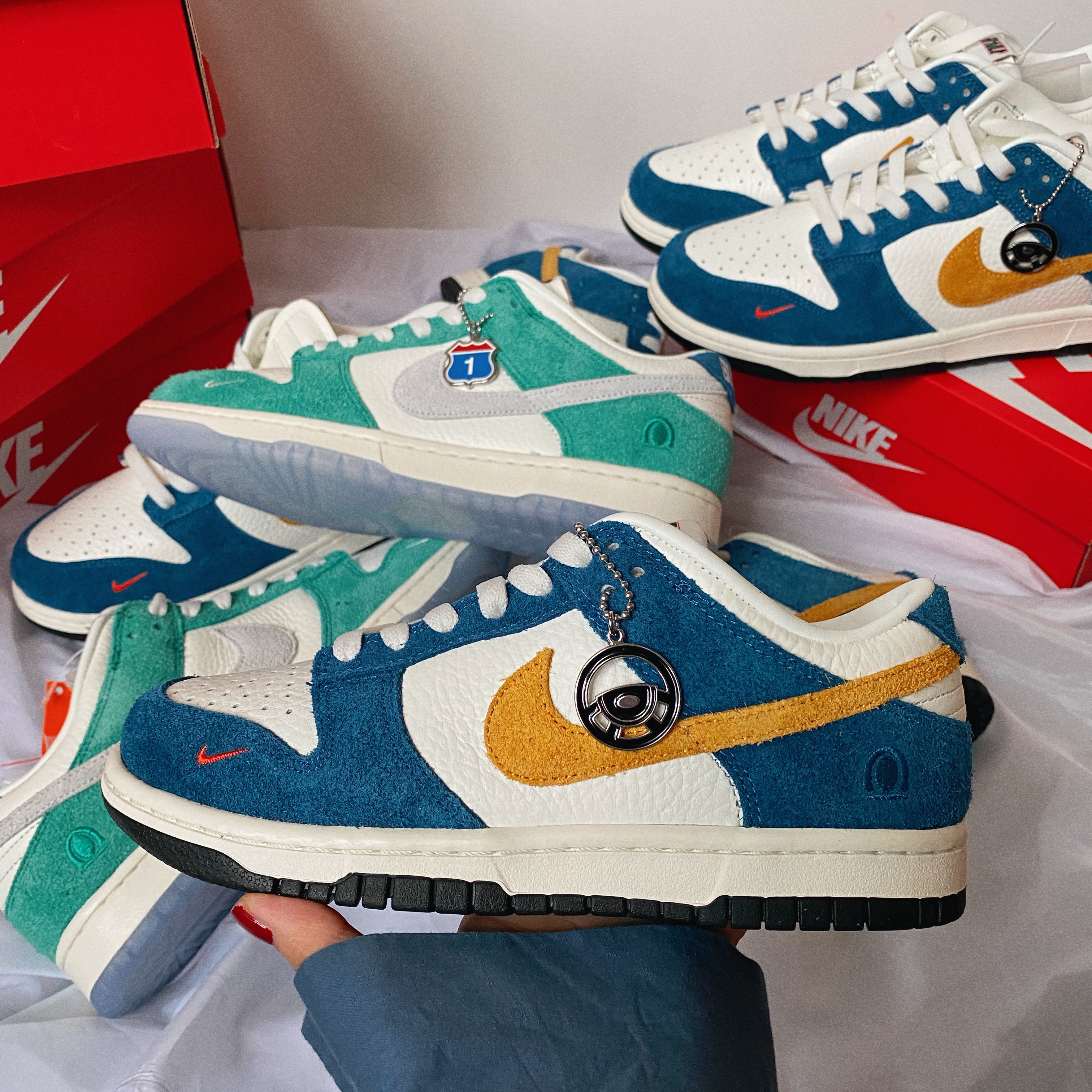 Nike x Kasina Dunk Low 80's Bus, Nike x Kasina Dunk Low Road Sign - Kasina Exclusive 착용 스타일 - 2
