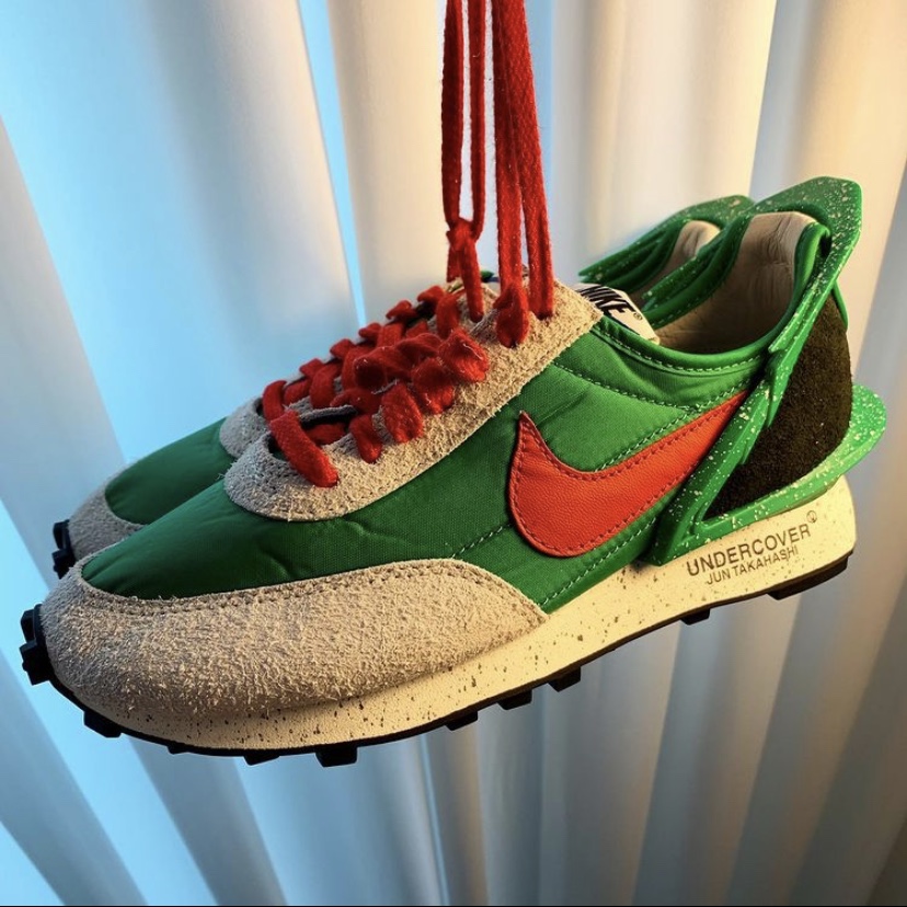 (W) Nike x Undercover Daybreak Lucky Green Red 착용 스타일