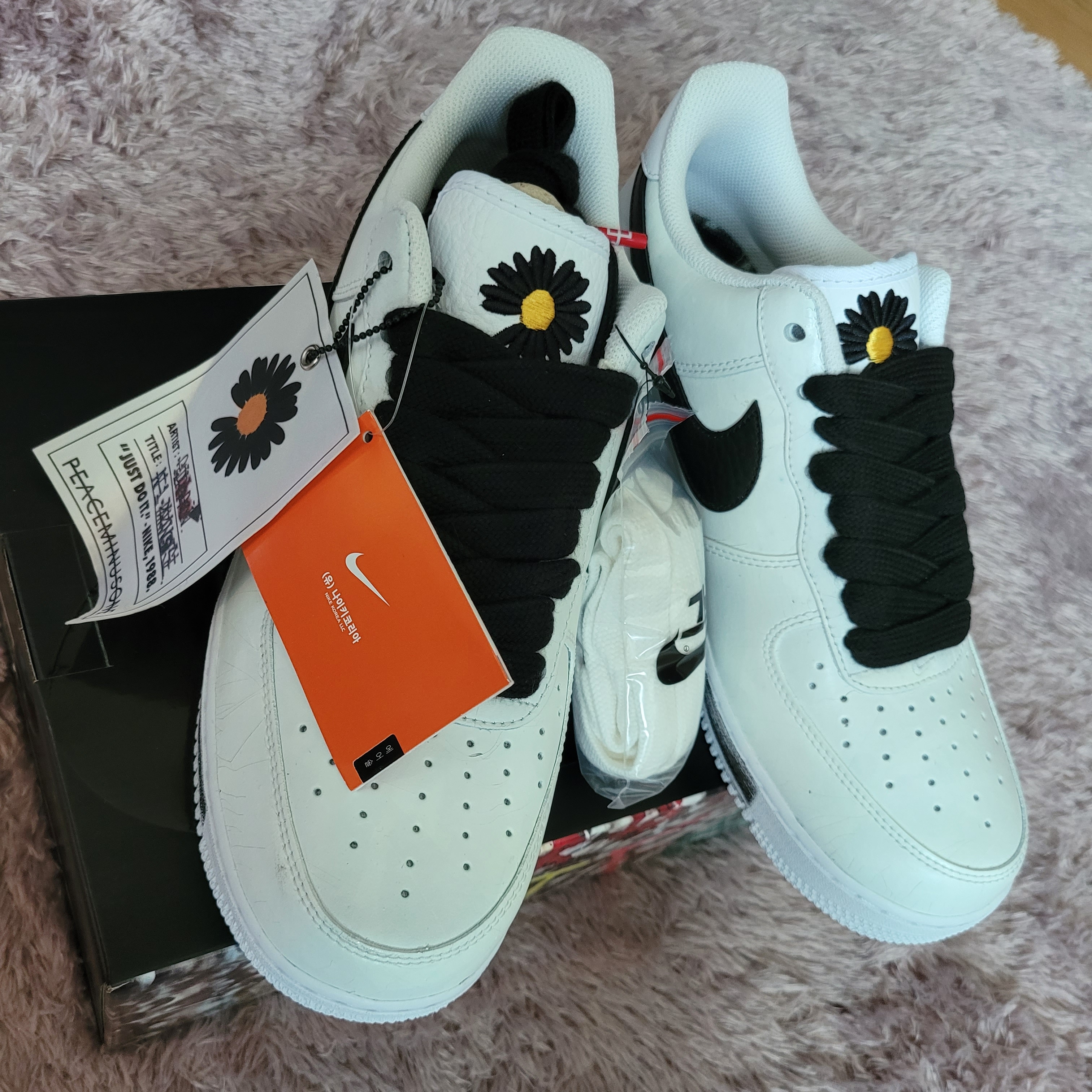 Nike x Peaceminusone Air Force 1 Low Para-Noise 2.0 착용 스타일 - 1