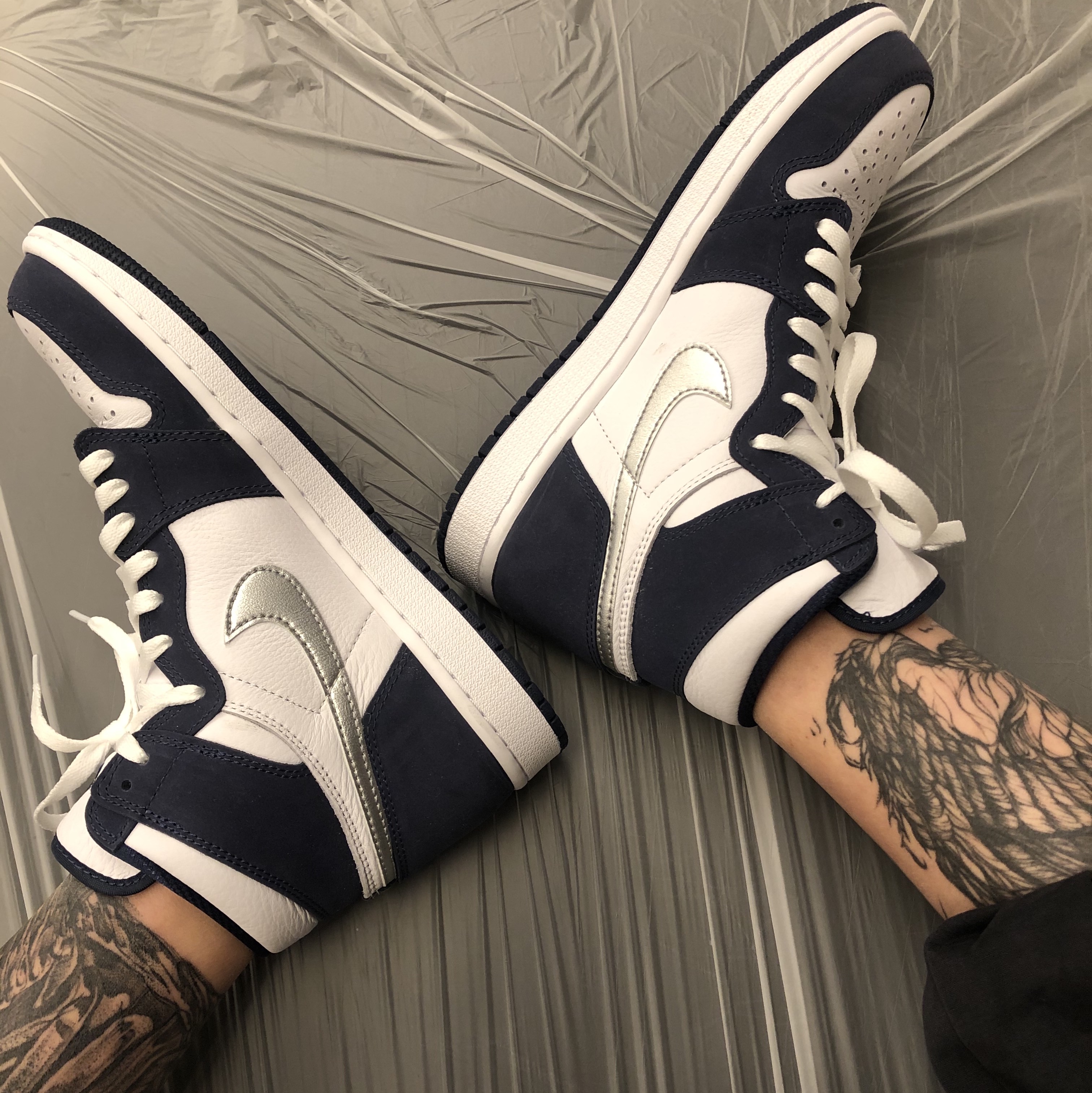 Jordan 1 Retro High OG CO.JP Midnight Navy 착용 스타일