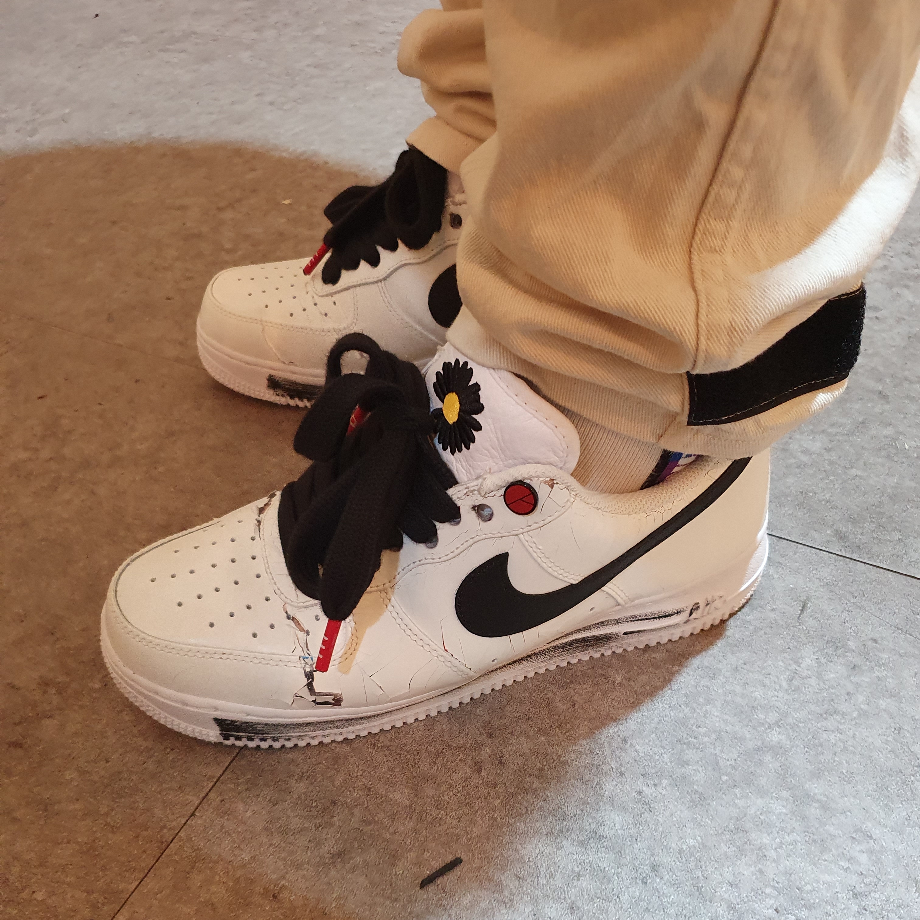 Nike x Peaceminusone Air Force 1 Low Para-Noise 2.0 착용 스타일