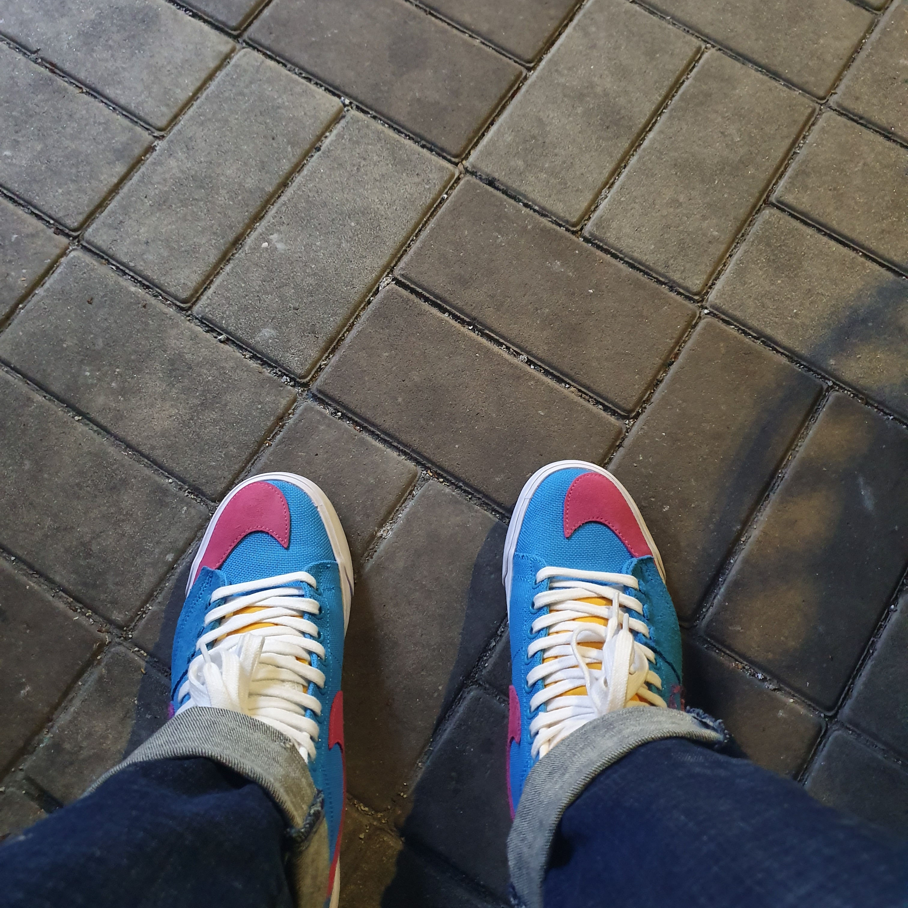 Nike SB Blazer Mid Edge Hack Pack Blue 착용 스타일