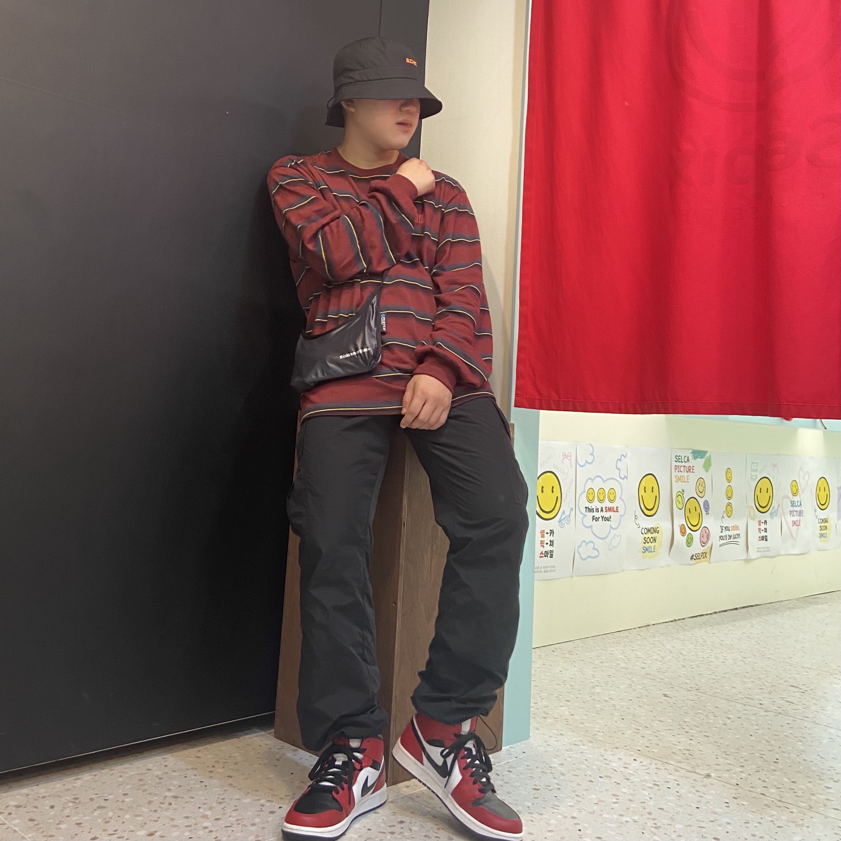 Jordan 1 Mid Chicago Black Toe 착용 스타일