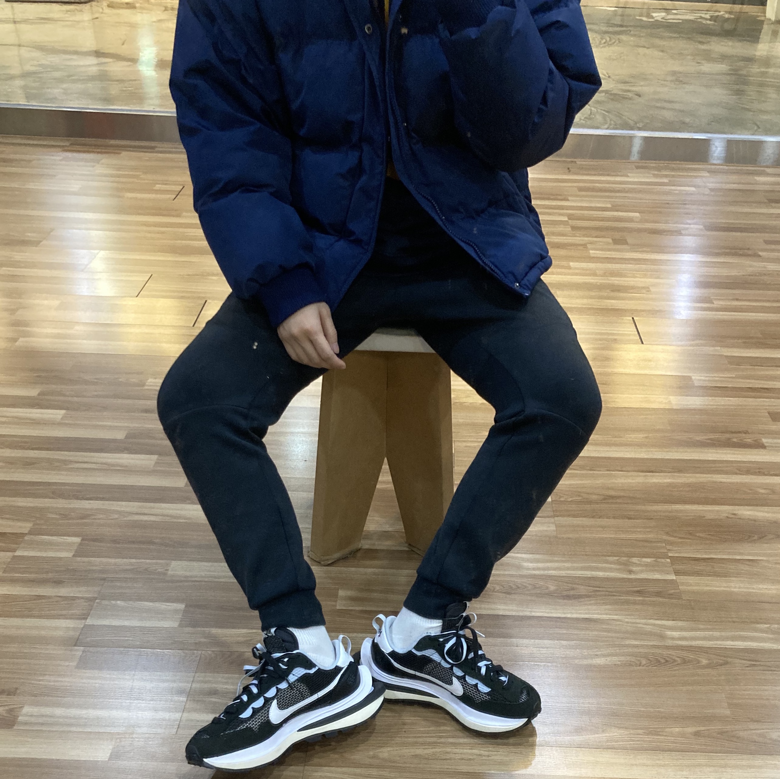 Nike x Sacai VaporWaffle Black White 착용 스타일