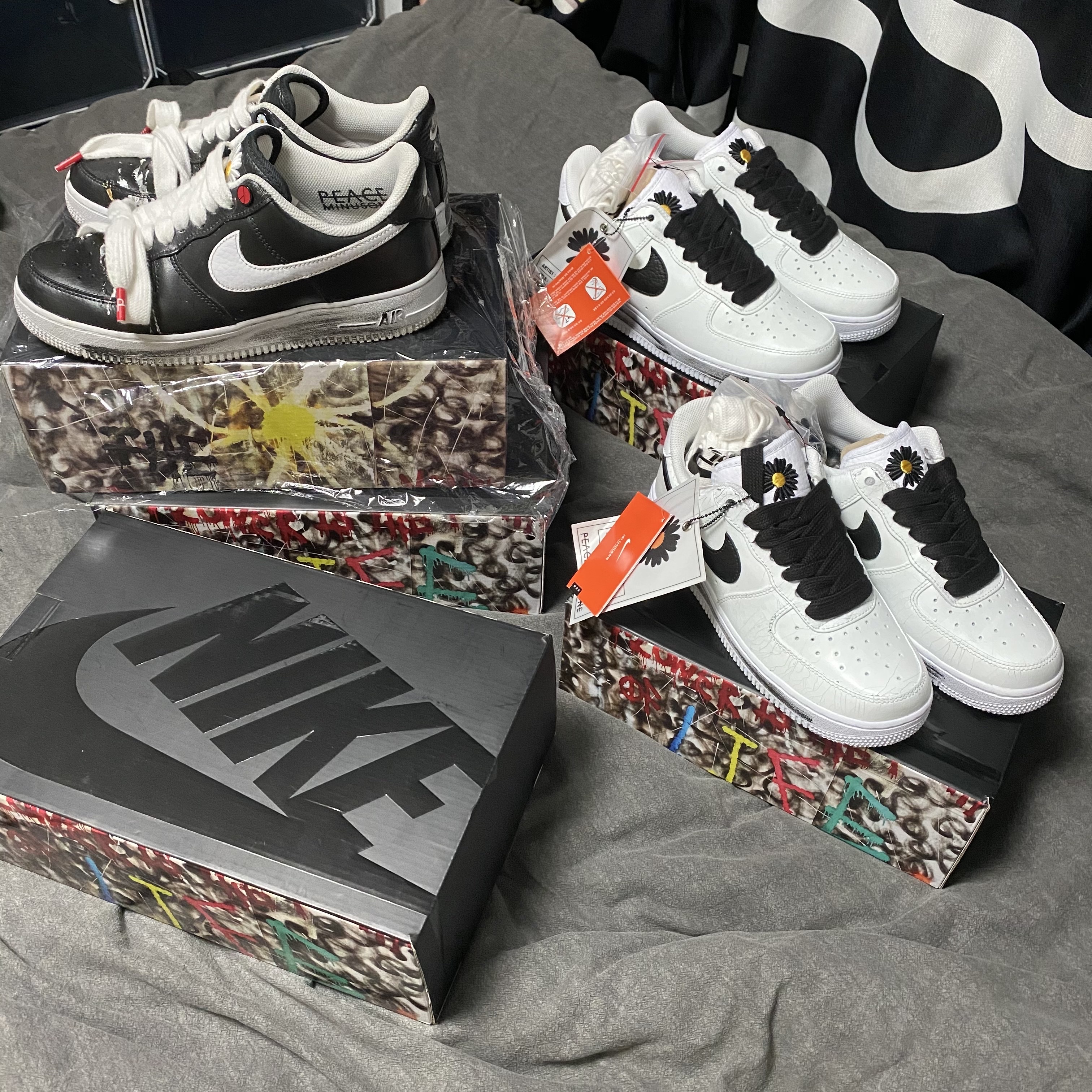 Nike x Peaceminusone Air Force 1 Low Para-Noise 2.0, Nike x Peaceminusone Air Force 1 Low Para-Noise 착용 스타일