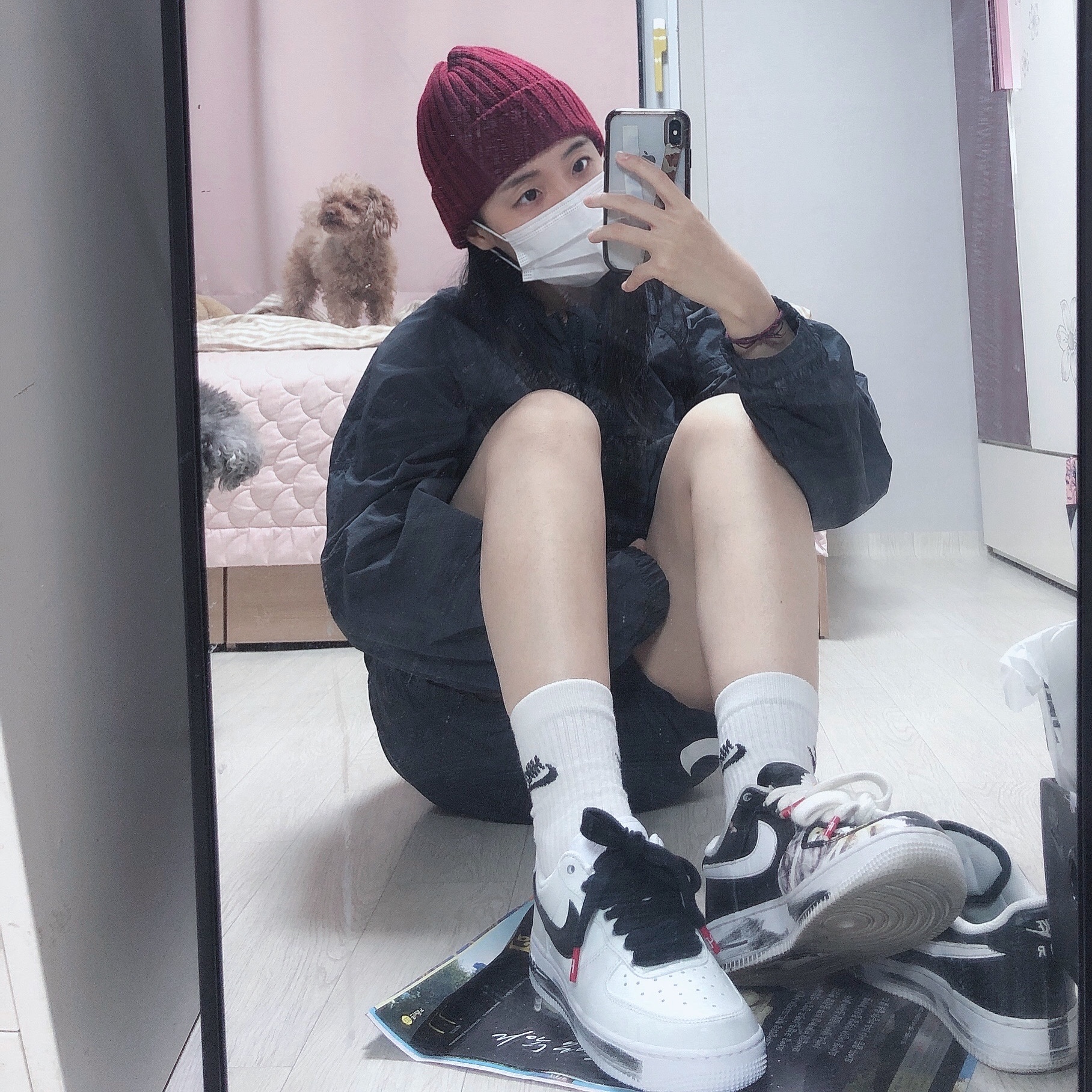 Nike x Peaceminusone Air Force 1 Low Para-Noise 2.0, Nike x Peaceminusone Air Force 1 Low Para-Noise 착용 스타일